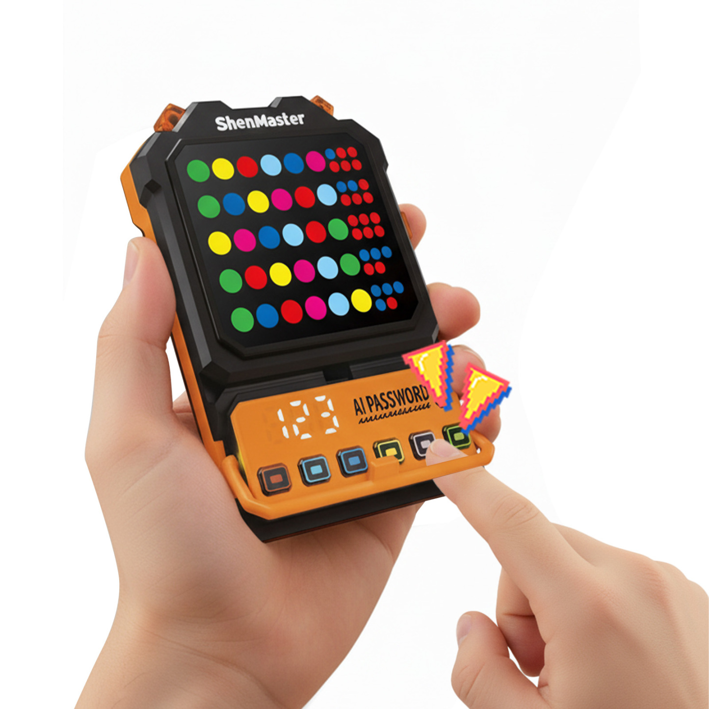 Crack the code-Electronic Mastermind Game,Brain Teaser Code breaker with fun Clamp