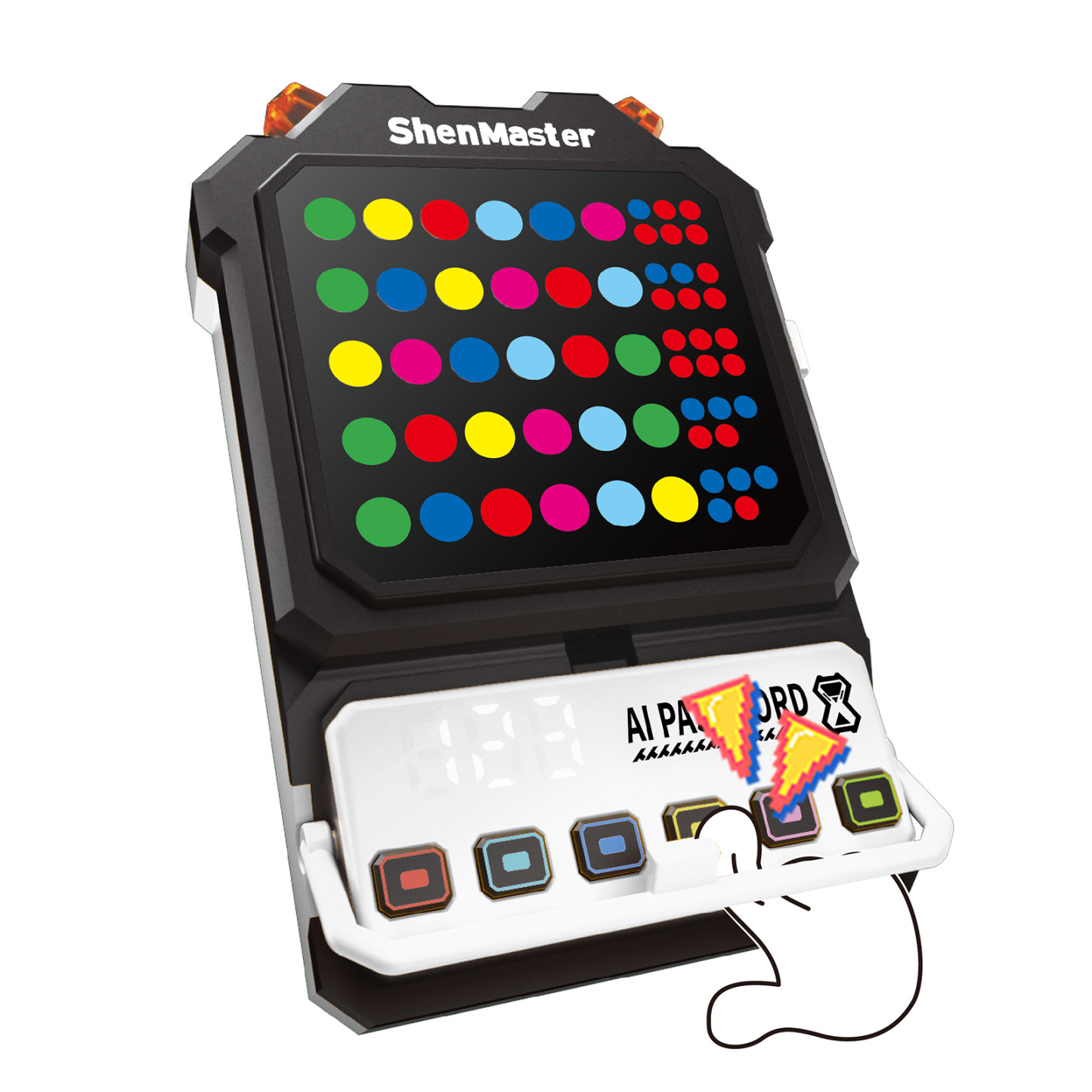 Crack the code-Electronic Mastermind Game,Brain Teaser Code breaker wi