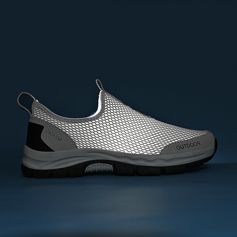 Zapatos de playa transpirables - Suela Antideslizante y Amortiguación, Diseño Ancho para Caminar Cómodo