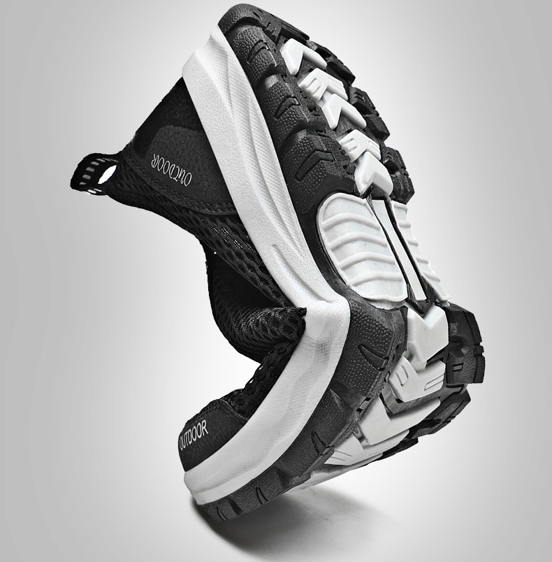 Zapatos de playa transpirables - Suela Antideslizante y Amortiguación, Diseño Ancho para Caminar Cómodo
