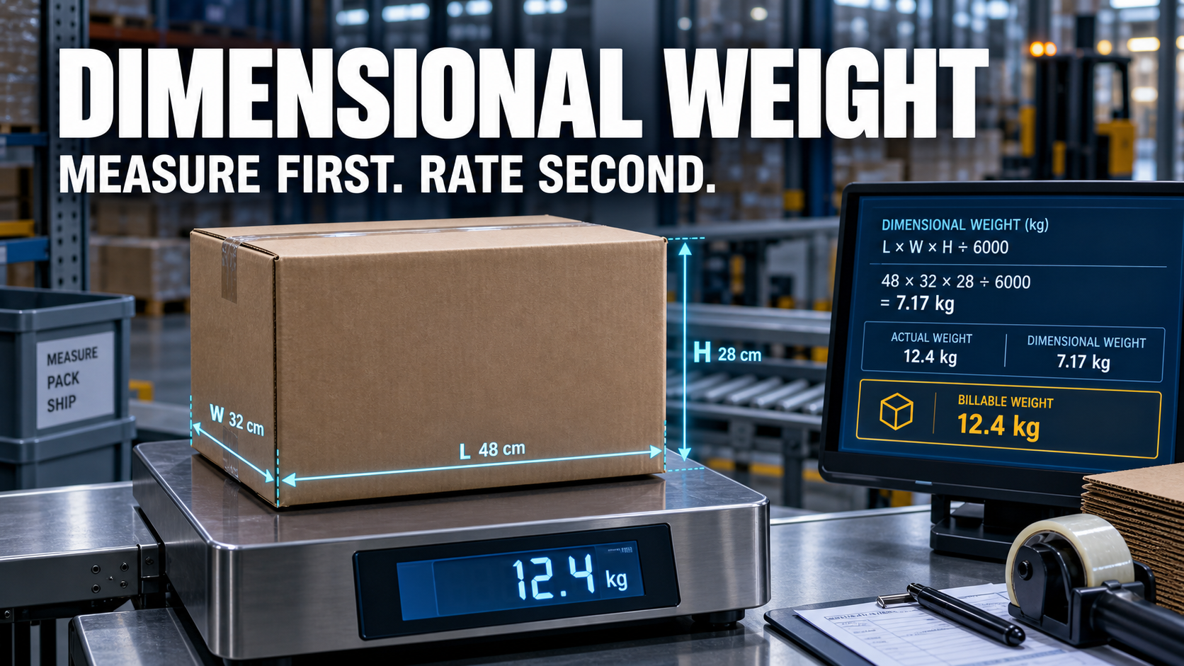 Dimensional Weight: Formula vs Measurement Workflow engineering cover