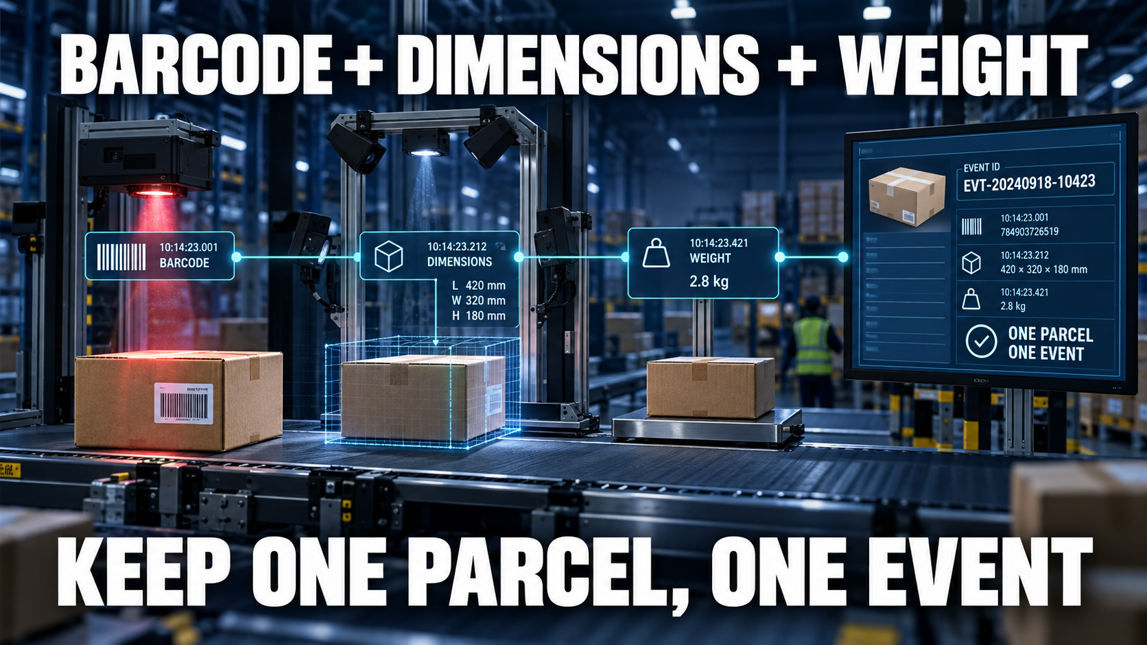 How to Correlate Barcode, Dimensions and Weight in a Dynamic DWS engineering cover