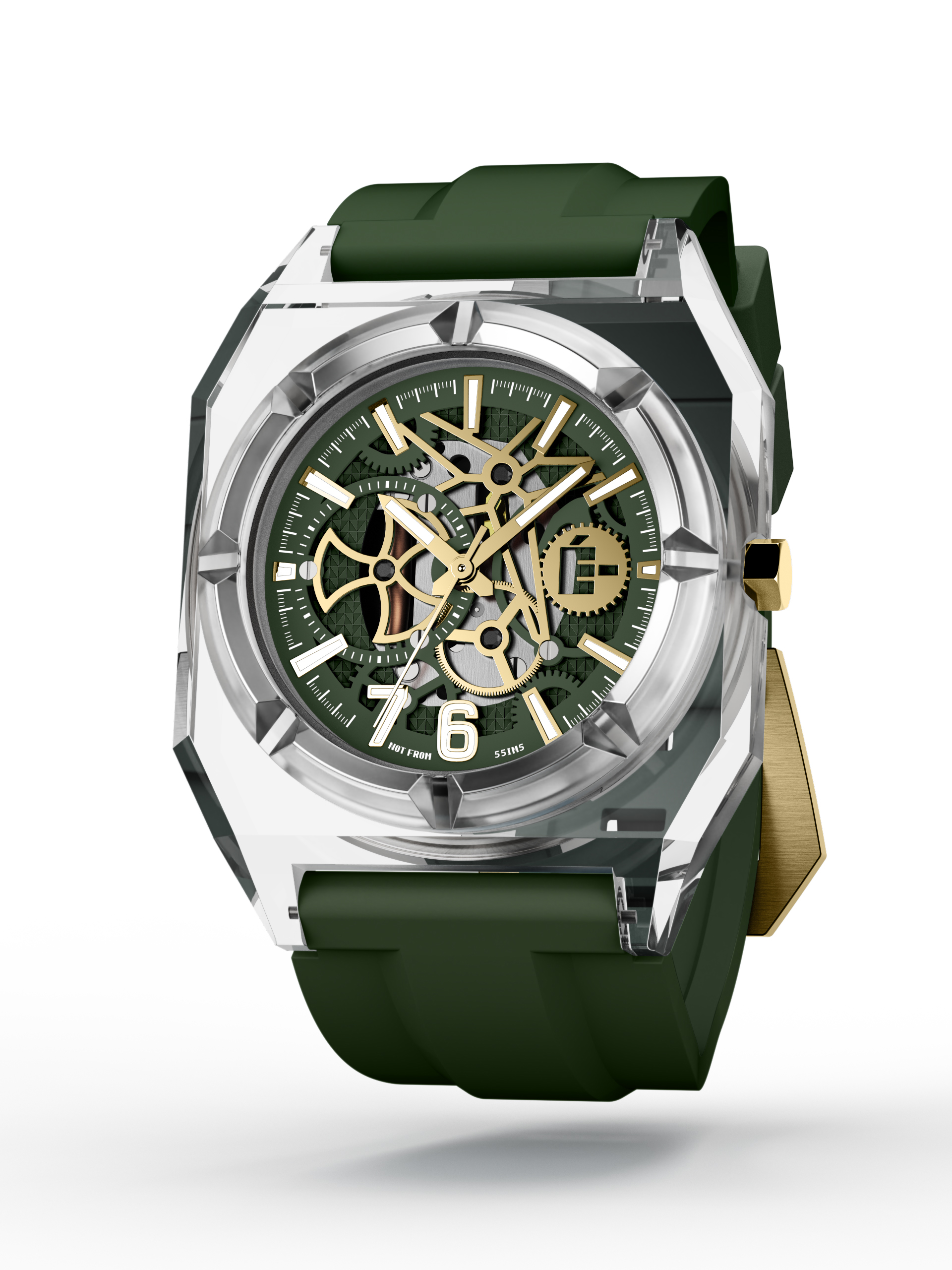 6SÉVEN SERIES Olive Green Crystal