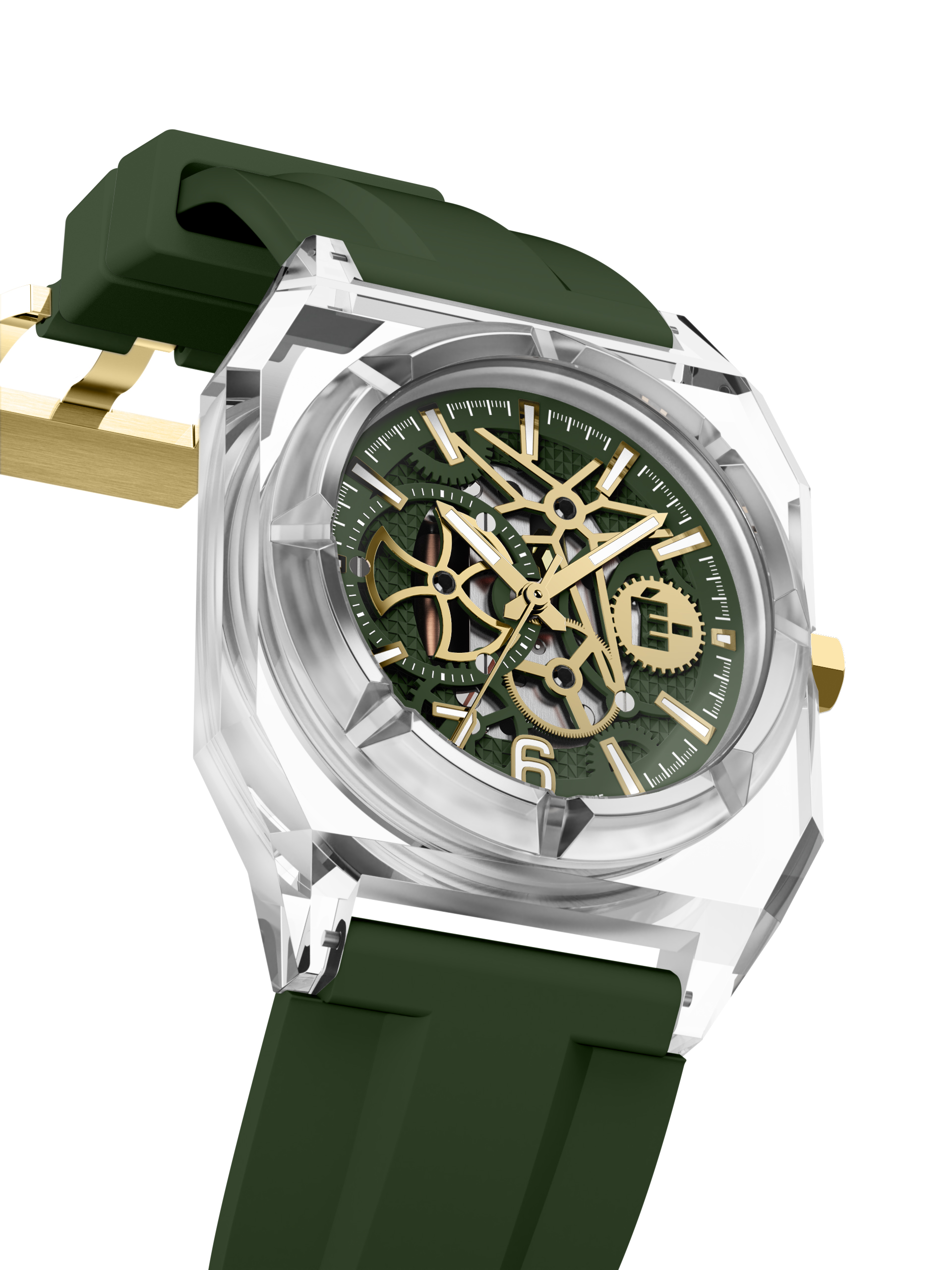 6SÉVEN SERIES Olive Green Crystal