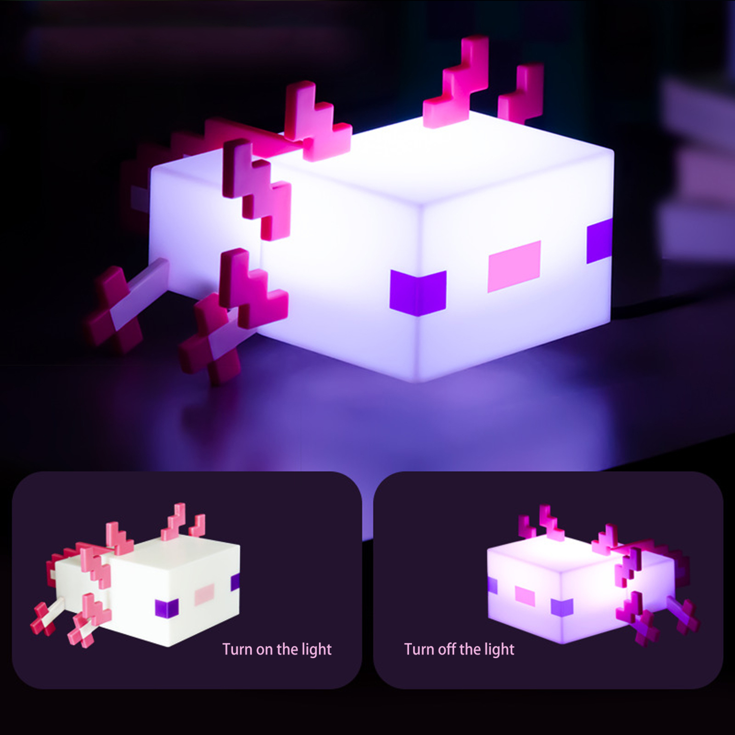 Pixel Cubic Salamander Night Light  