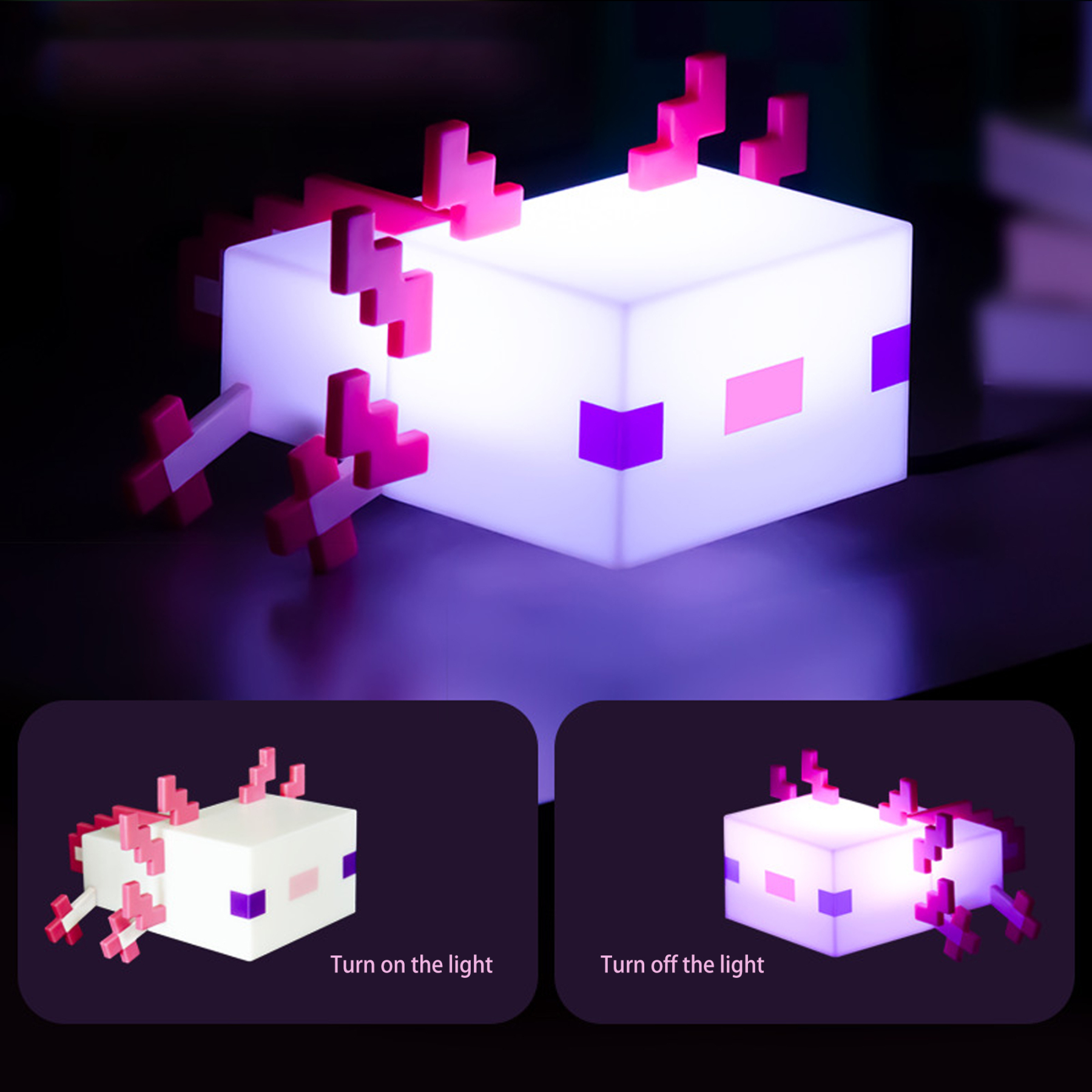 Pixel Cubic Salamander Night Light  