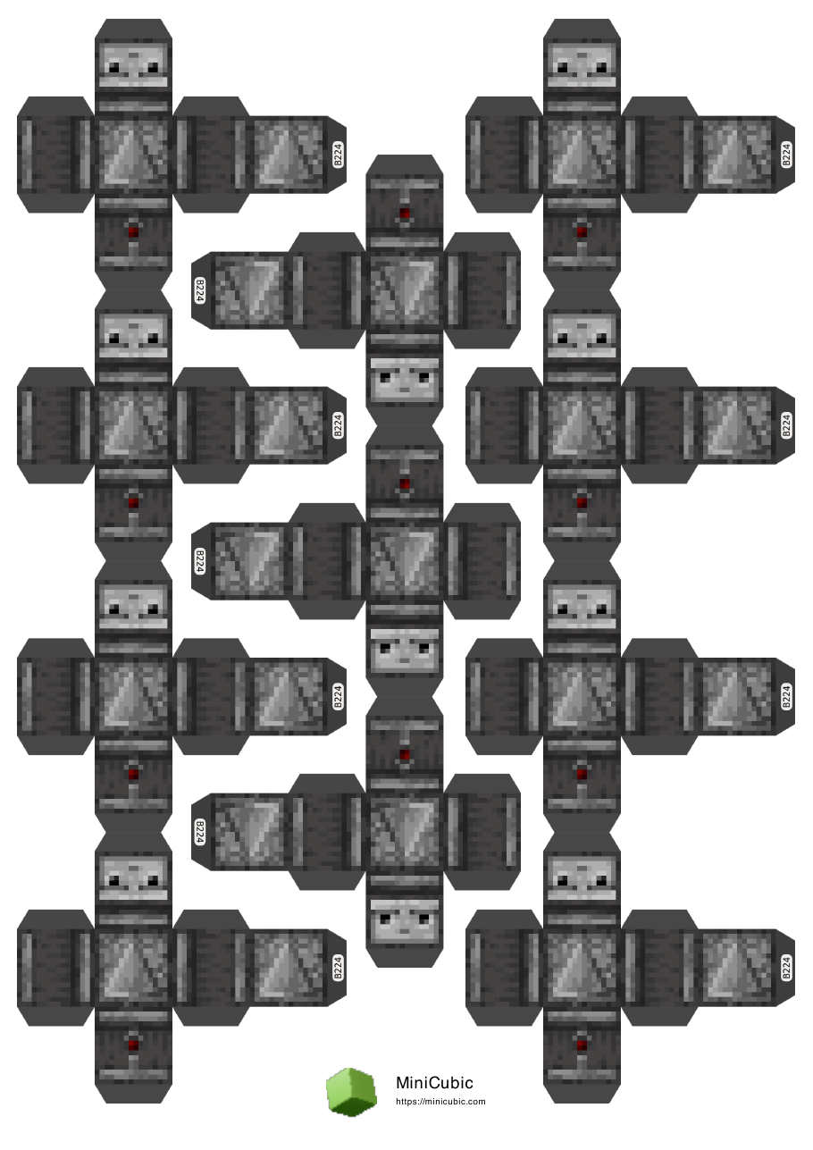 First page preview of the printable Observer papercraft PDF