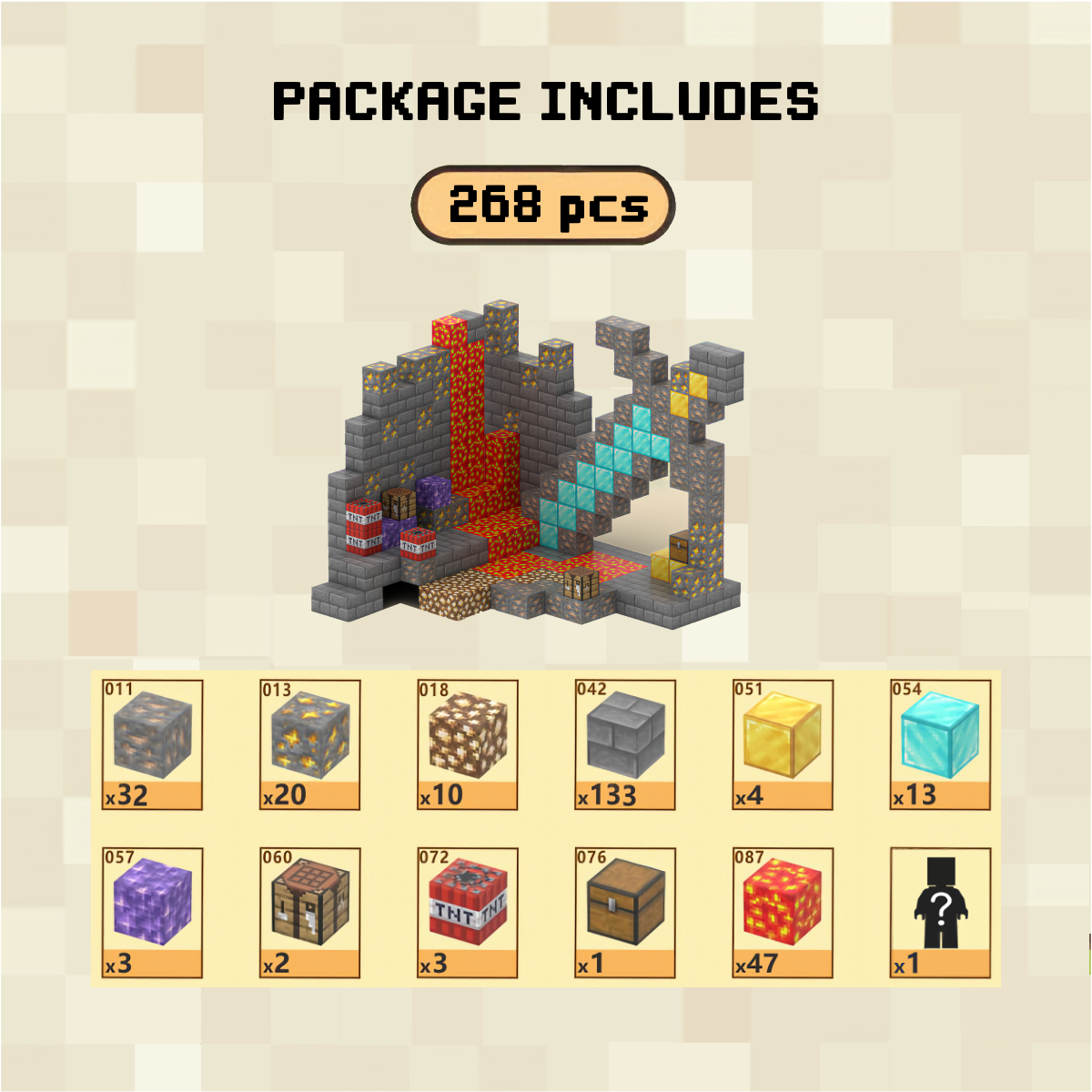 Mine Camp Magnetic Blocks