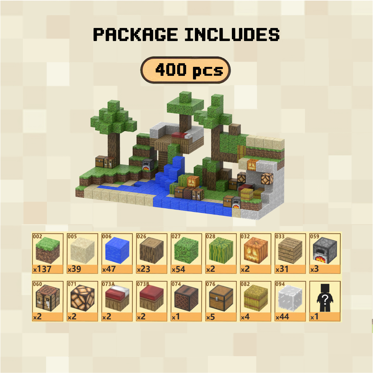 Jungle Beach Magnetic Building Blocks