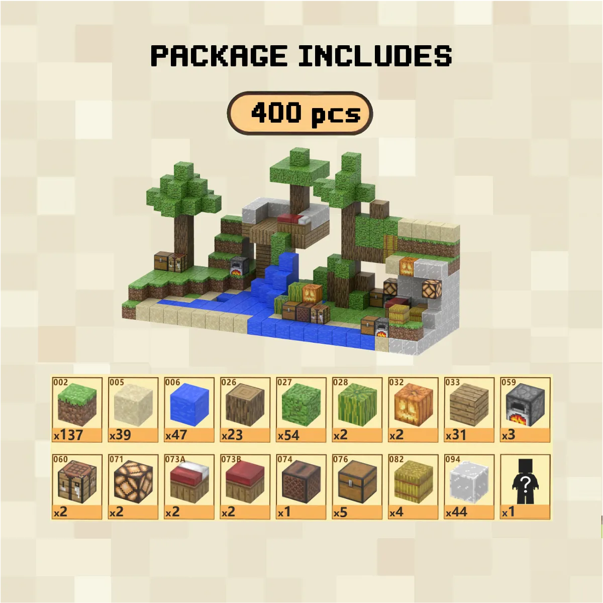 Jungle Beach Magnetic Building Blocks