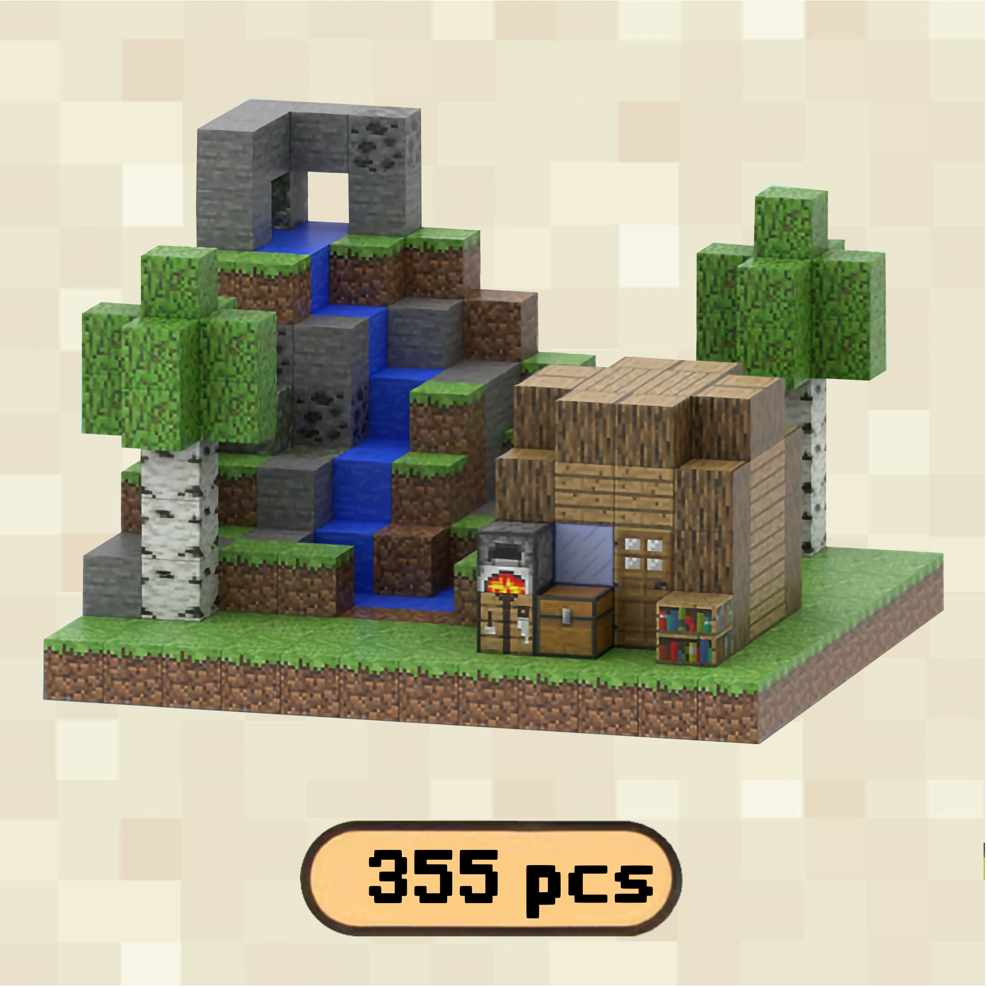 Forest Cabin Magnetic Building Blocks