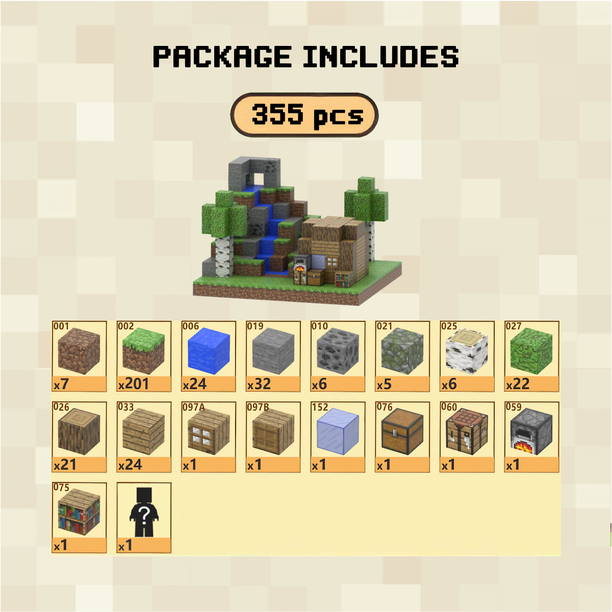 Forest Cabin Magnetic Building Blocks