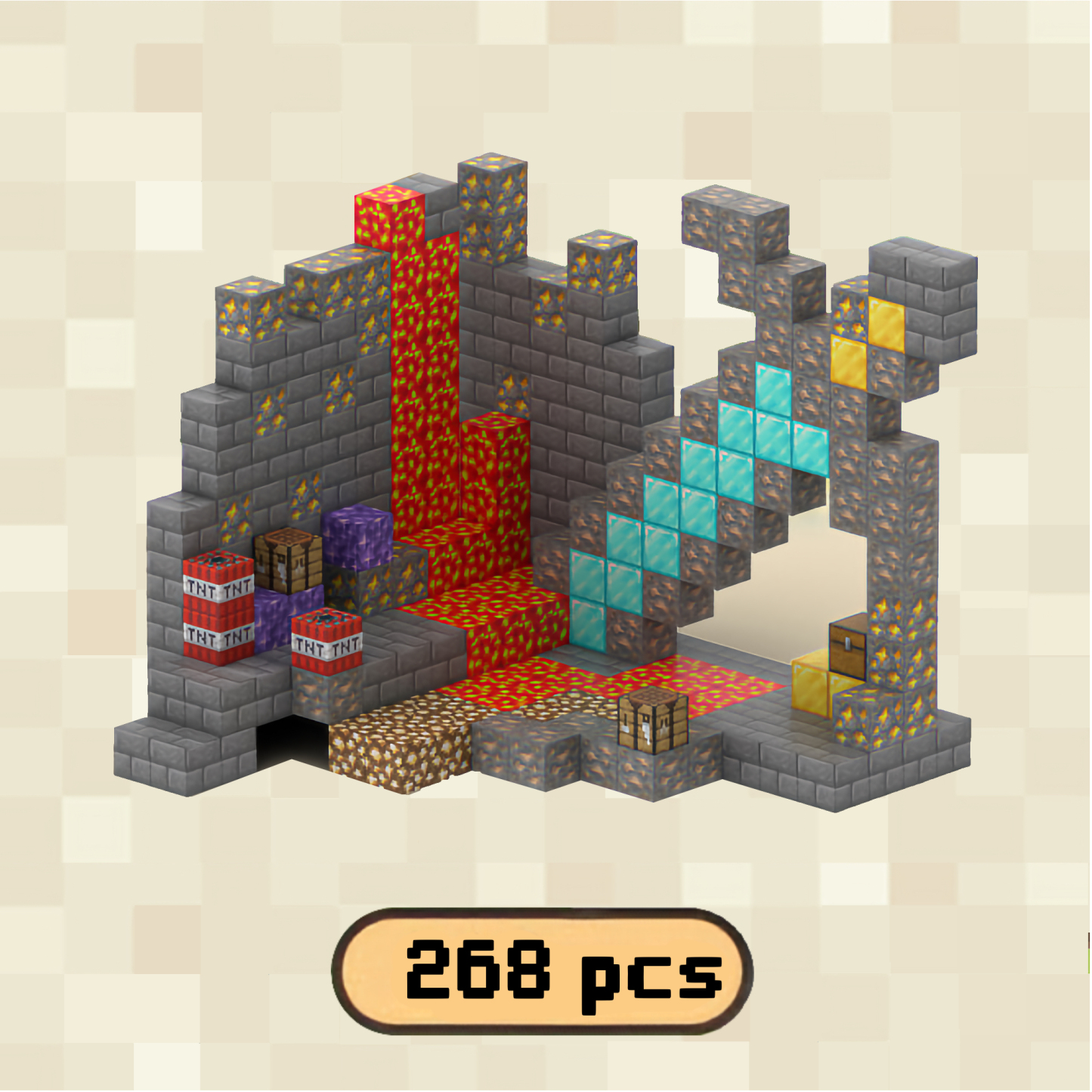 PixelCubic Magnetic Blocks - Mine Camp
