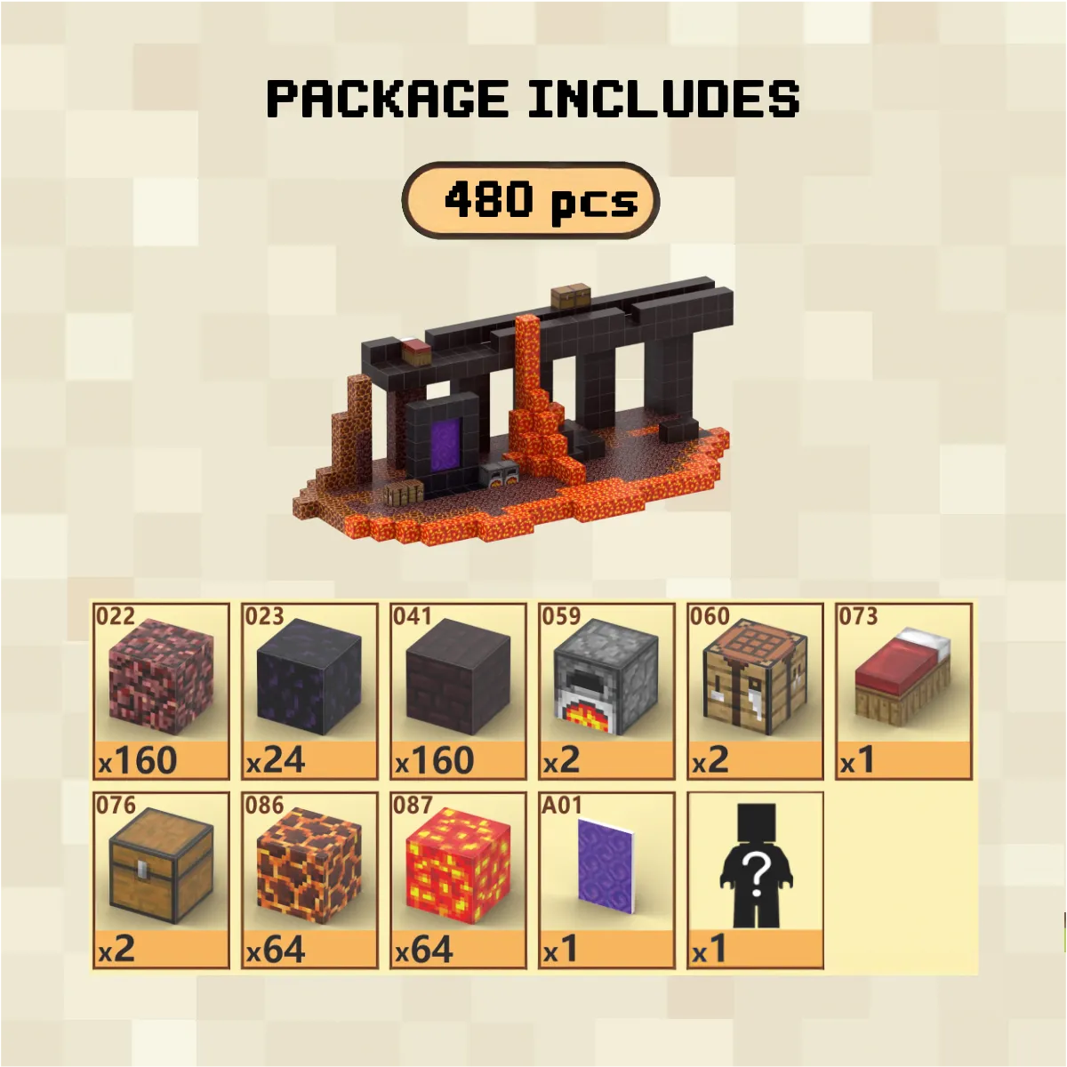 The Nether Magnetic Building Blocks