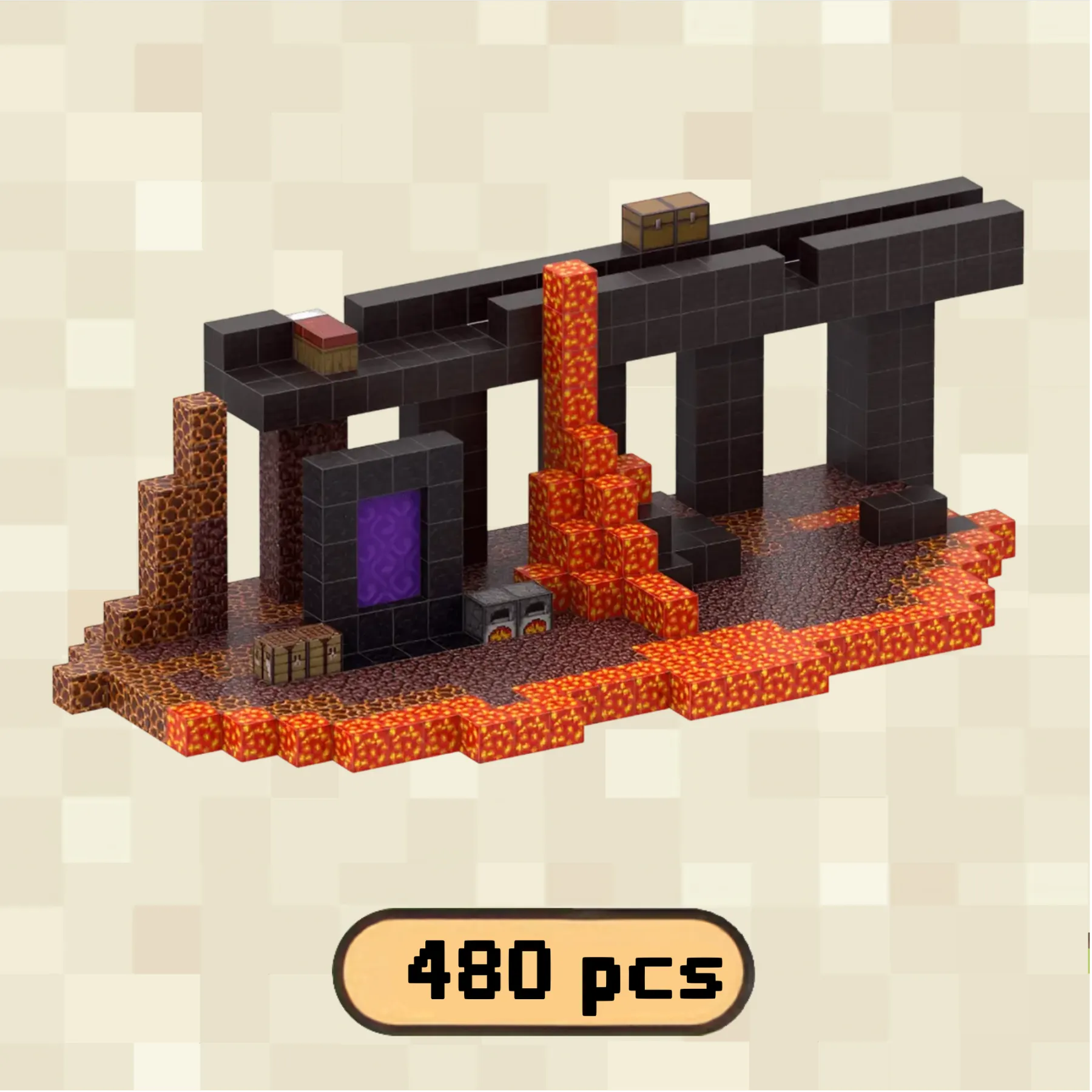 The Nether Magnetic Building Blocks
