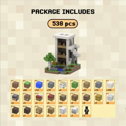 Villa Magnetic Building Blocks