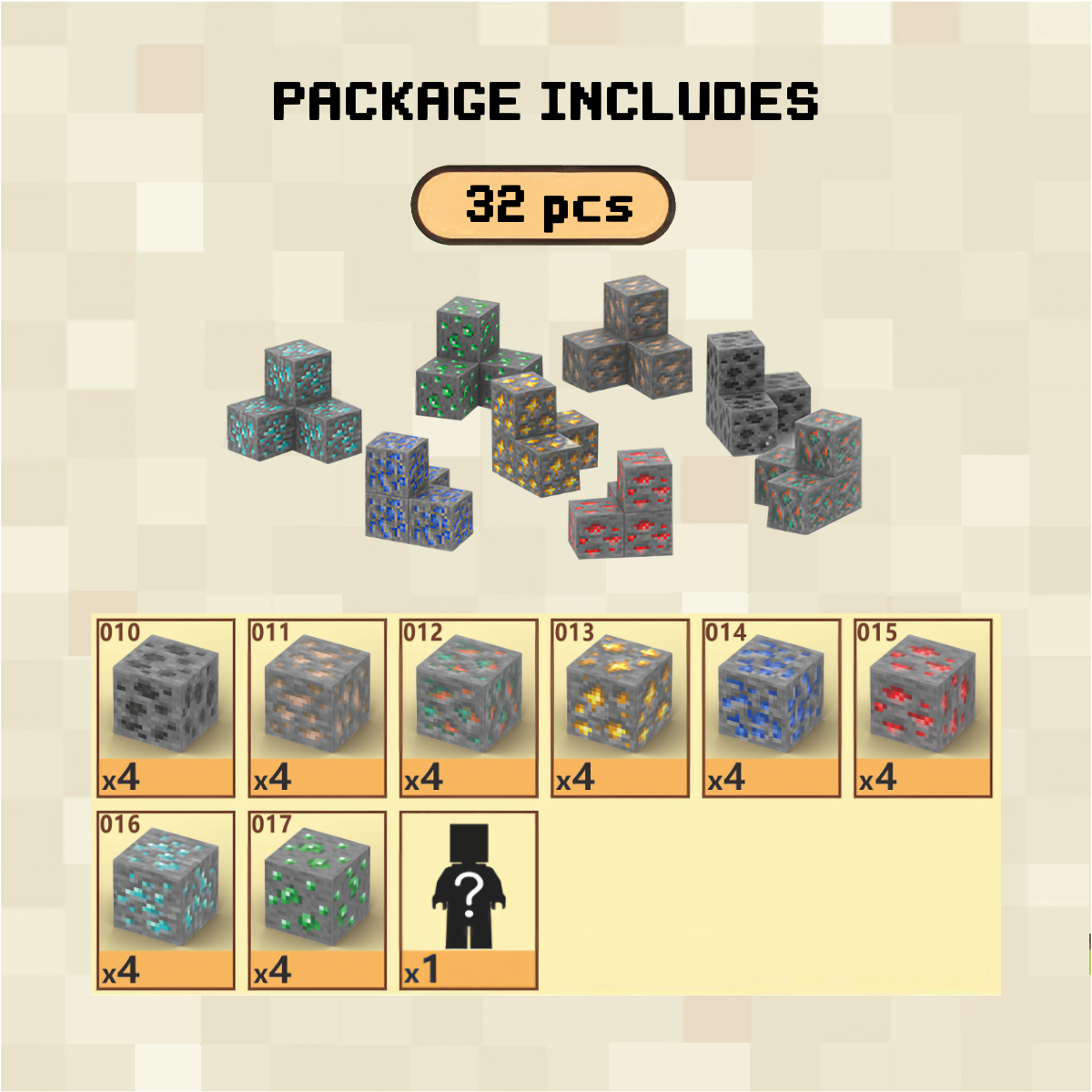 Ores Magnetic Blocks 