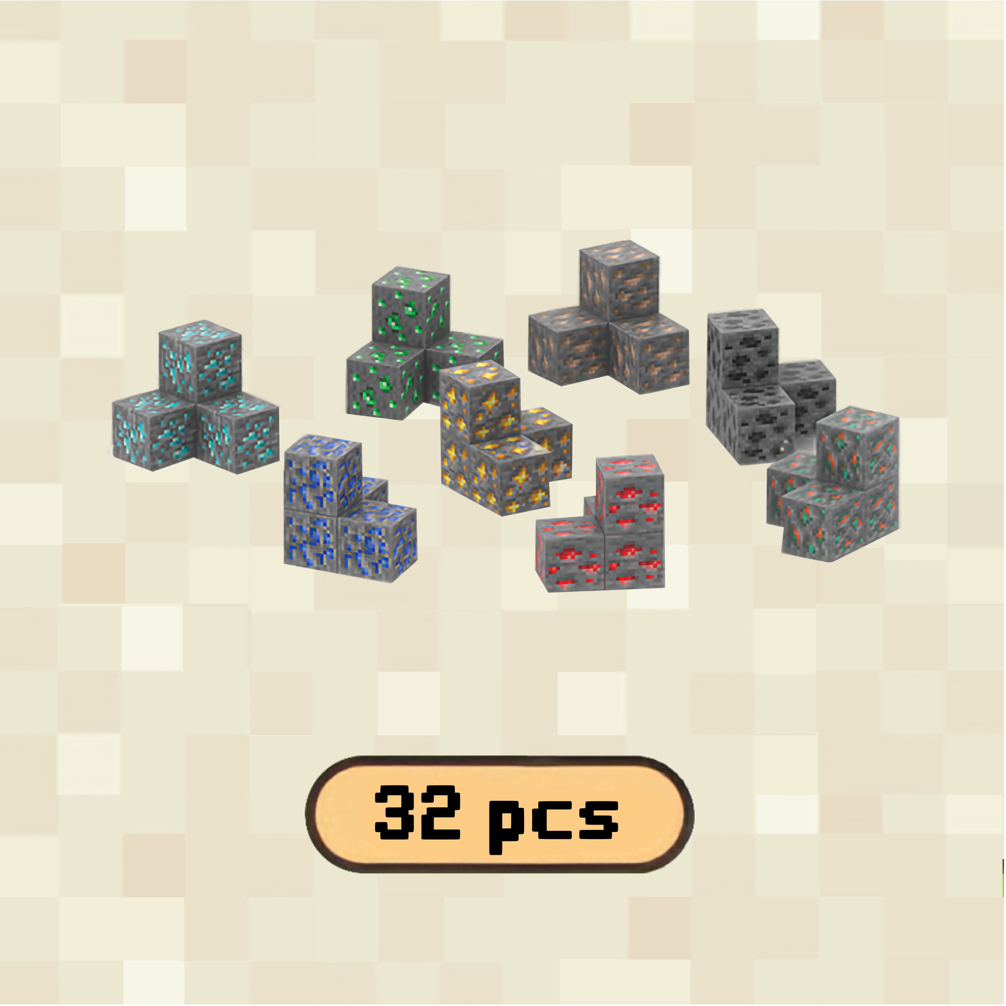 Ores Magnetic Blocks 