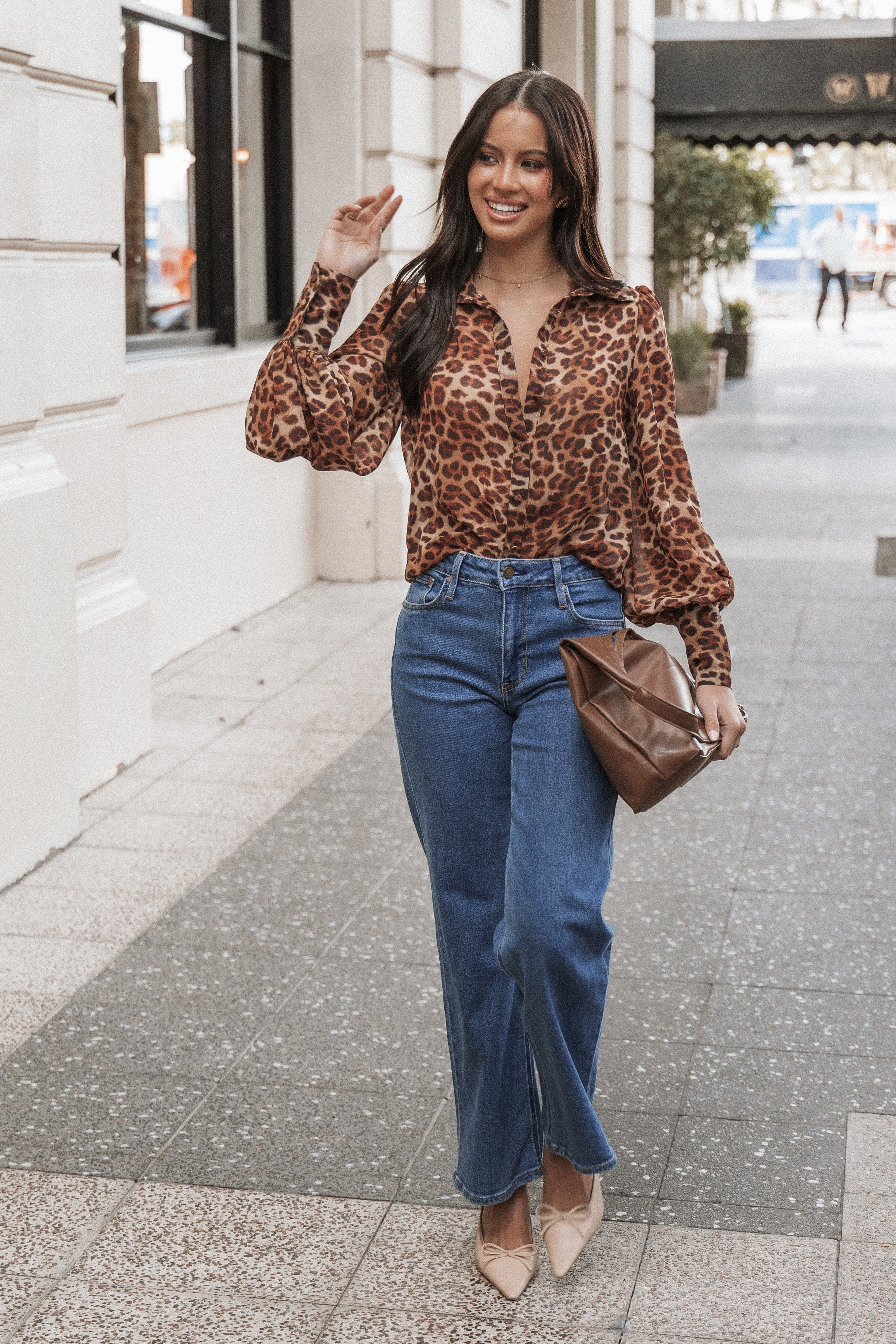 Fleetwood Blouse - Leopard-Aur Fashion