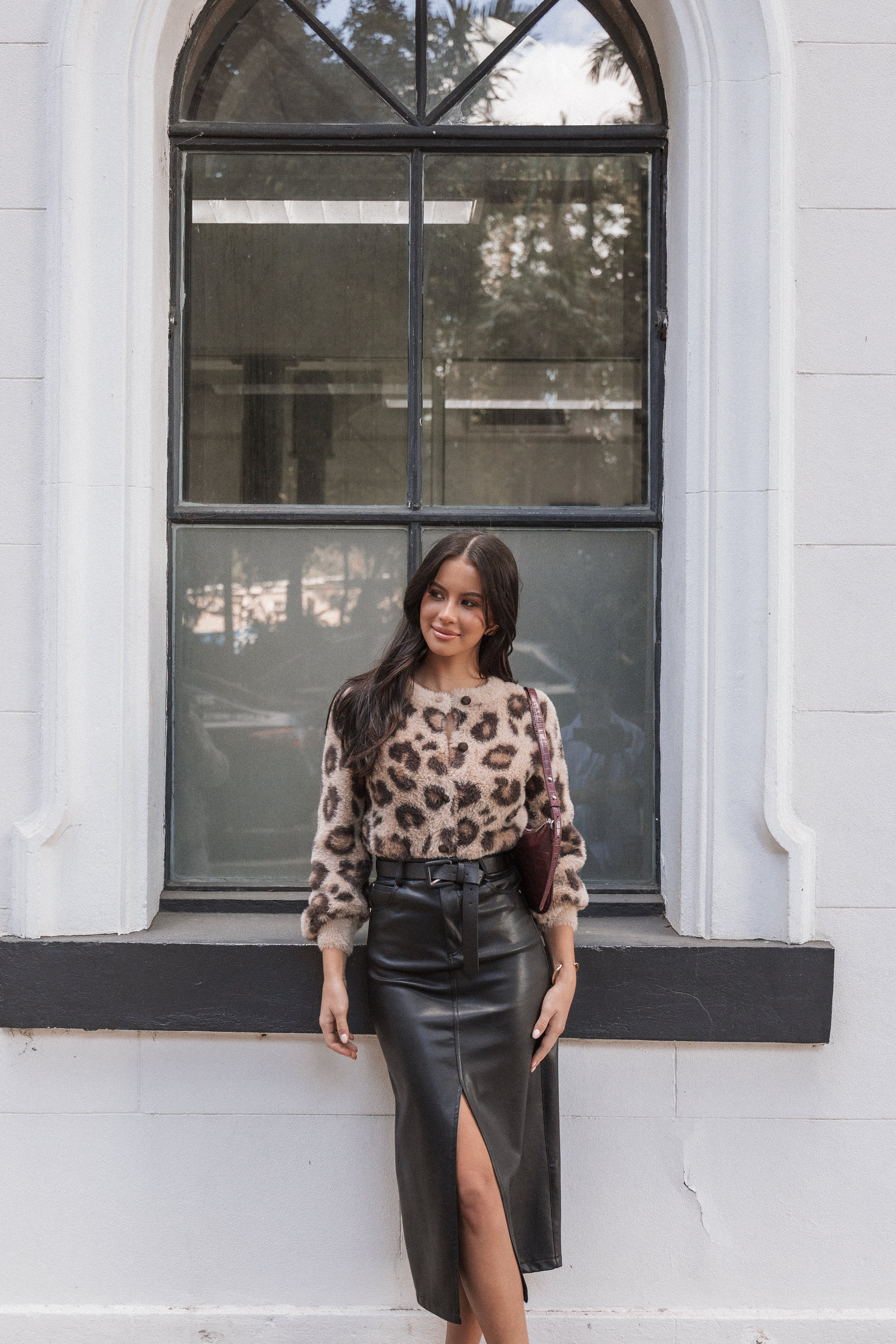 Jasmyn Midi Skirt - Black-Aur Fashion