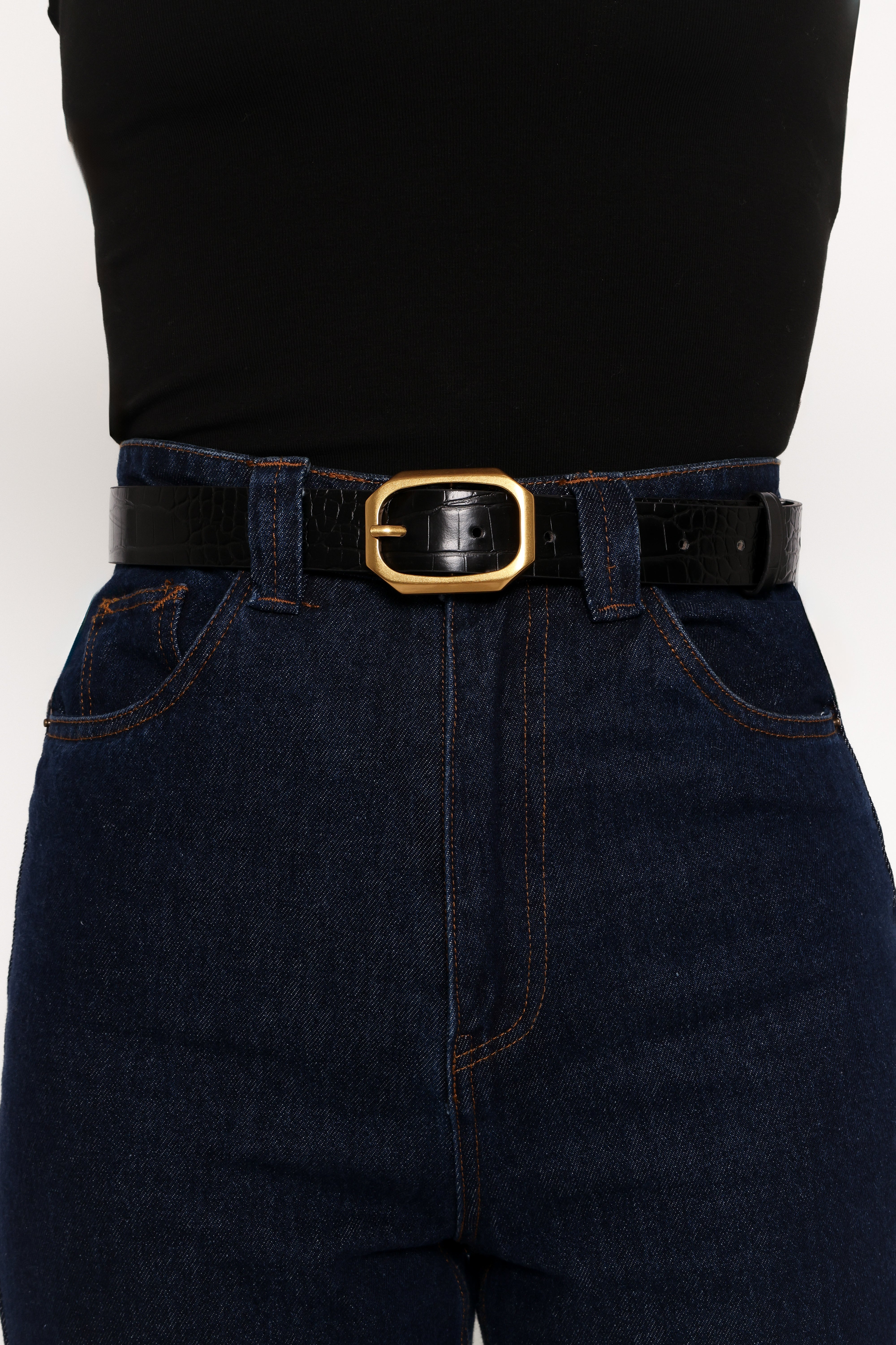 Lucca Belt - Black-Aur Fashion