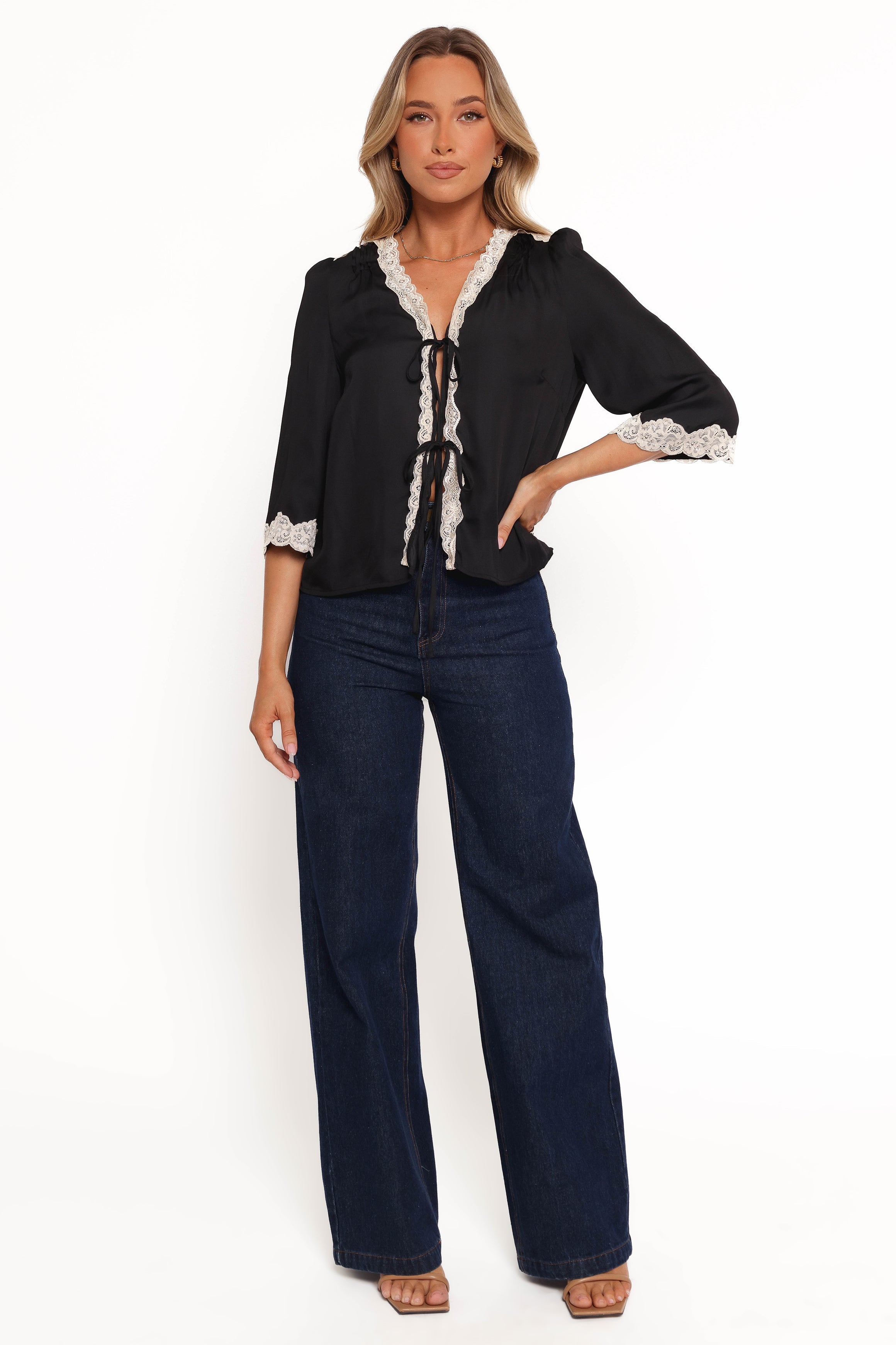 Kelsea Top - Black-Aur Fashion