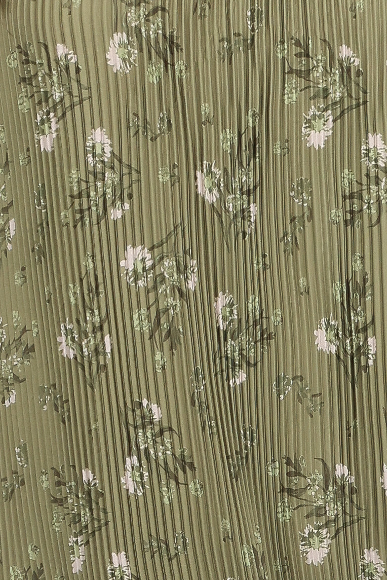 Sylvie Strapless Midi Dress - Sage Botanical-Aur Fashion