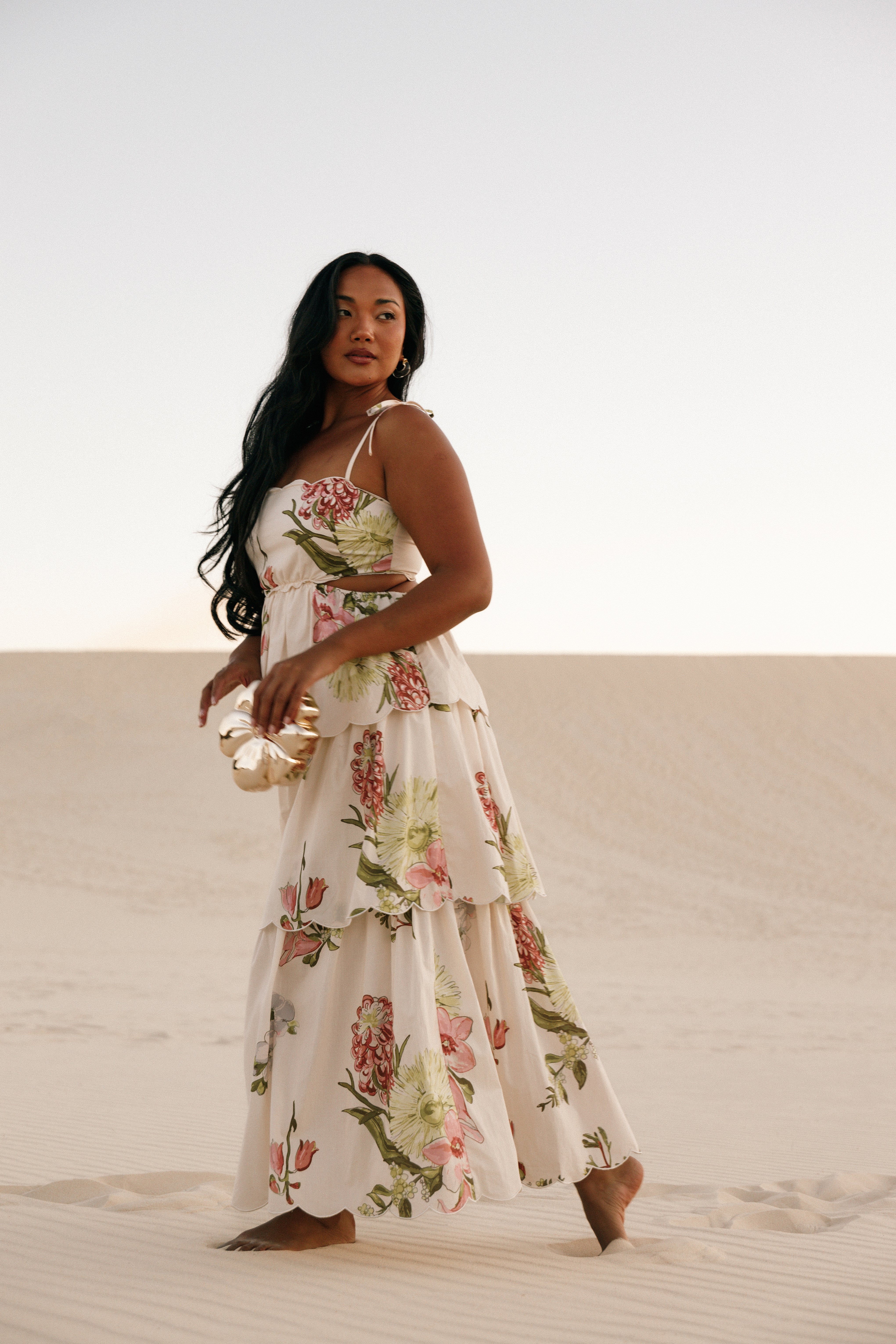 Adelaide Maxi Dress - Native Flora-Aur Fashion