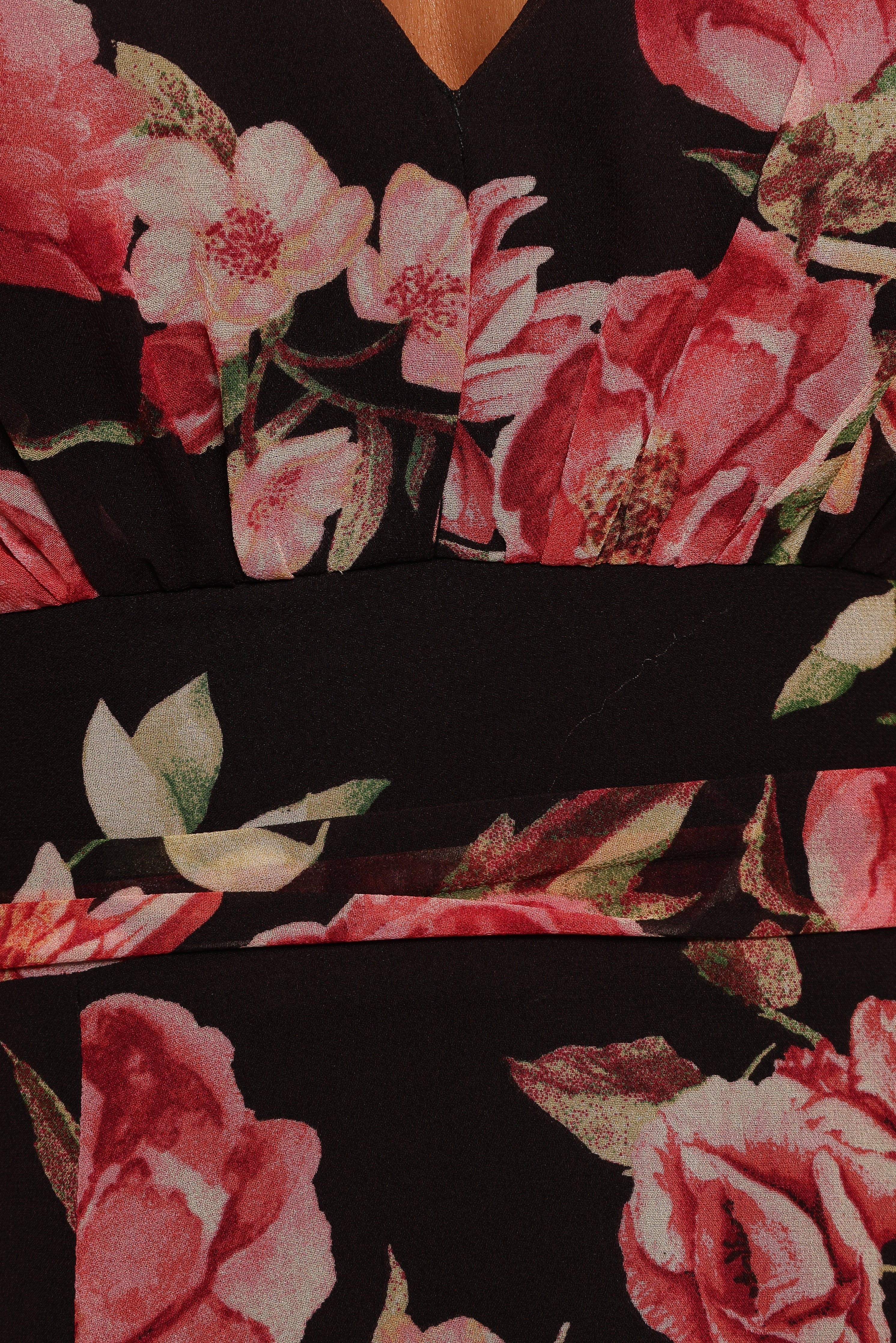 Aldo Maxi Dress - Black Floral-Aur Fashion