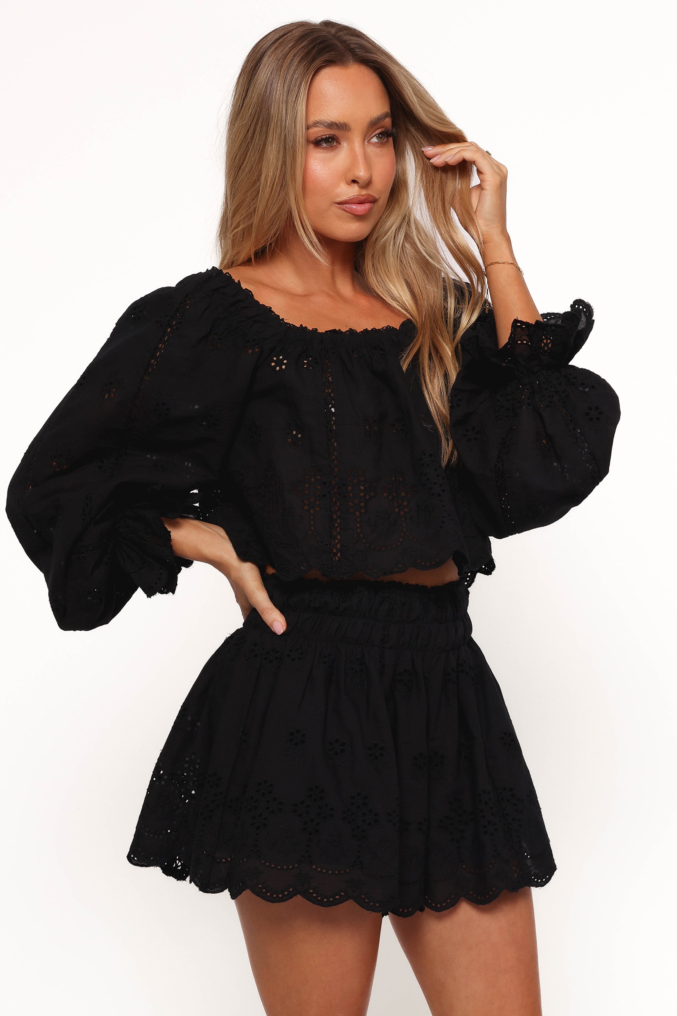 Alessia Two Piece Set - Black-Aur Fashion