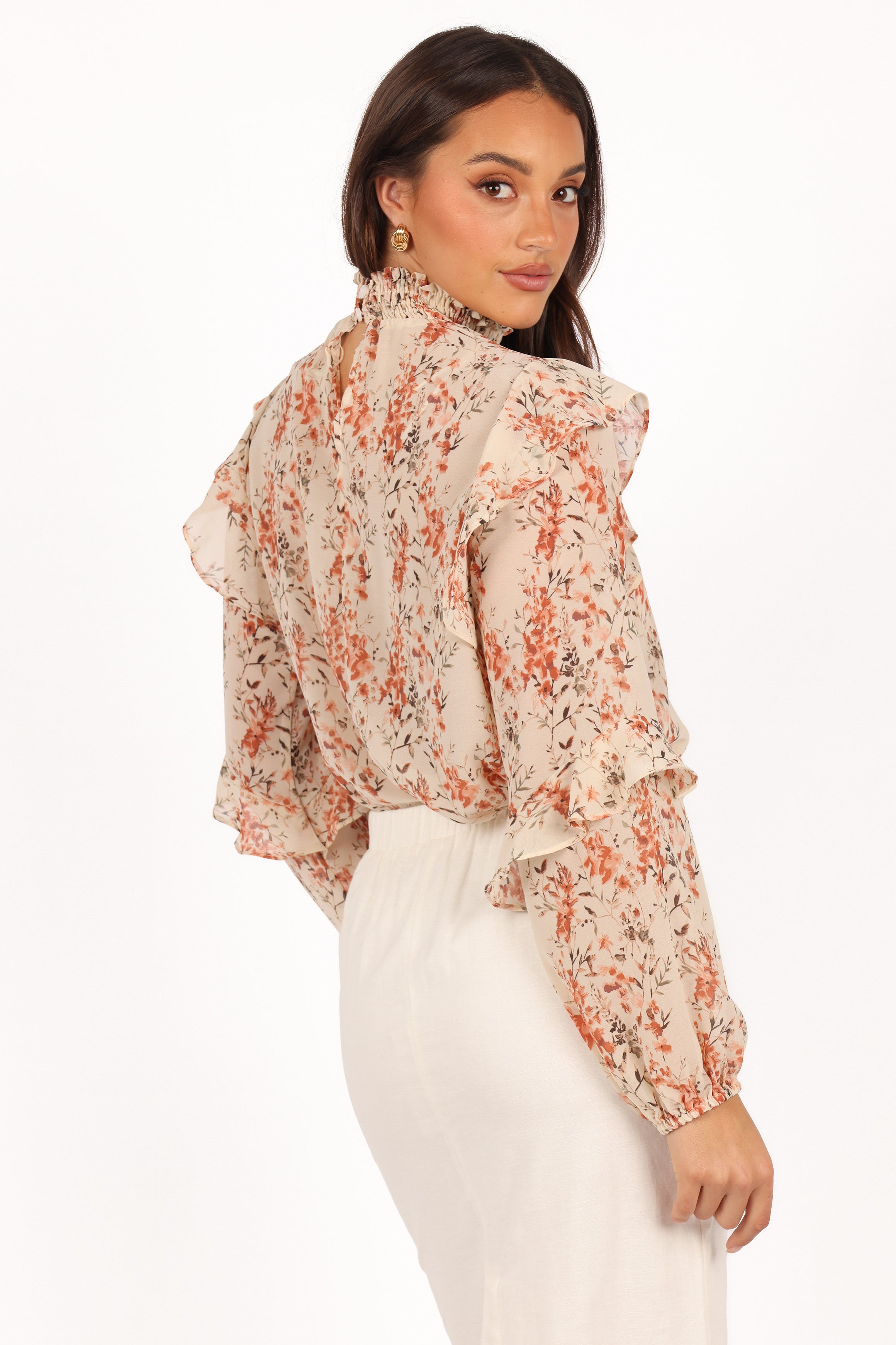 Alexi Top - Warm Floral-Aur Fashion