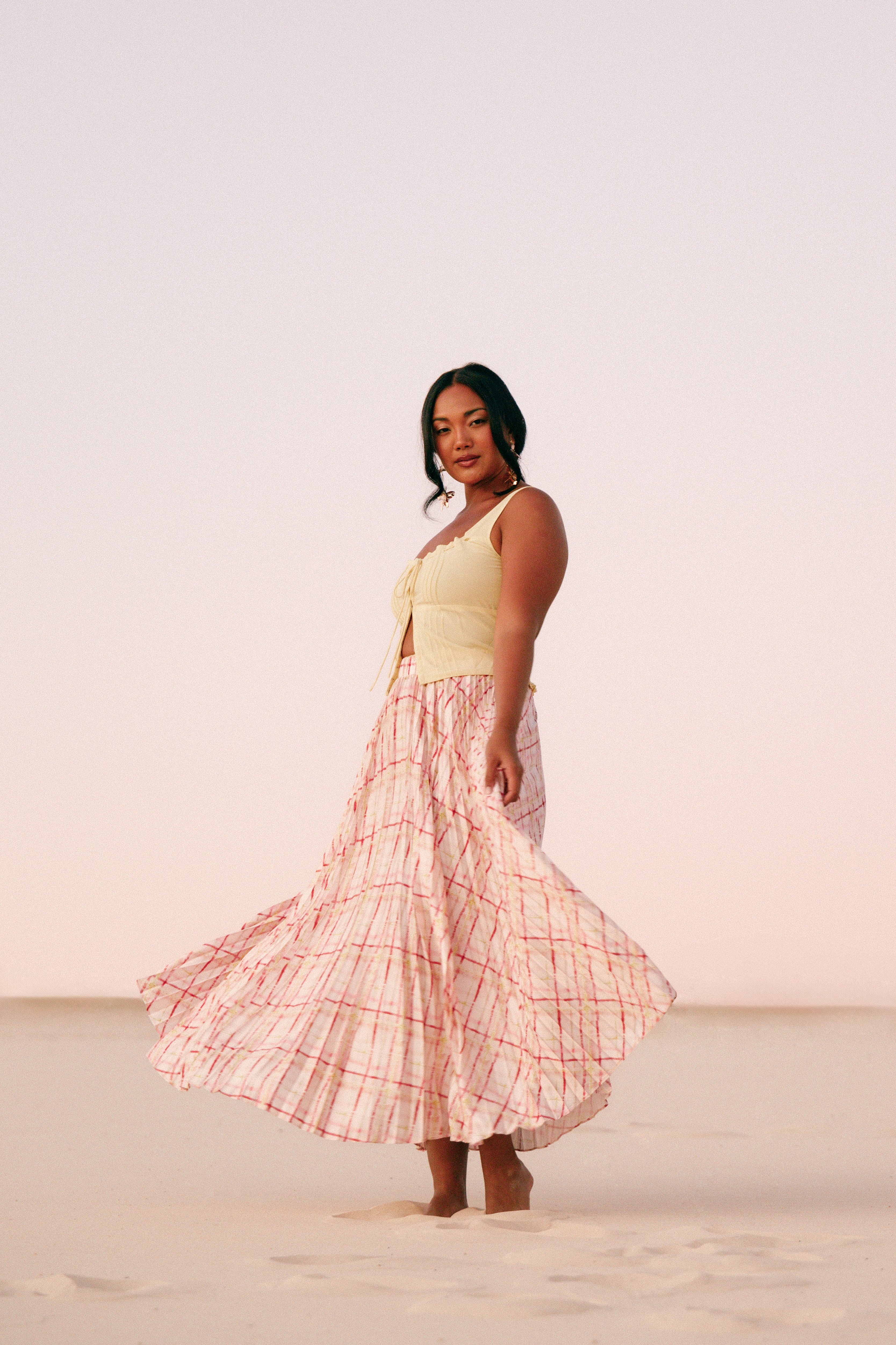 Alice Corset Top - Honeysuckle Yellow-Aur Fashion