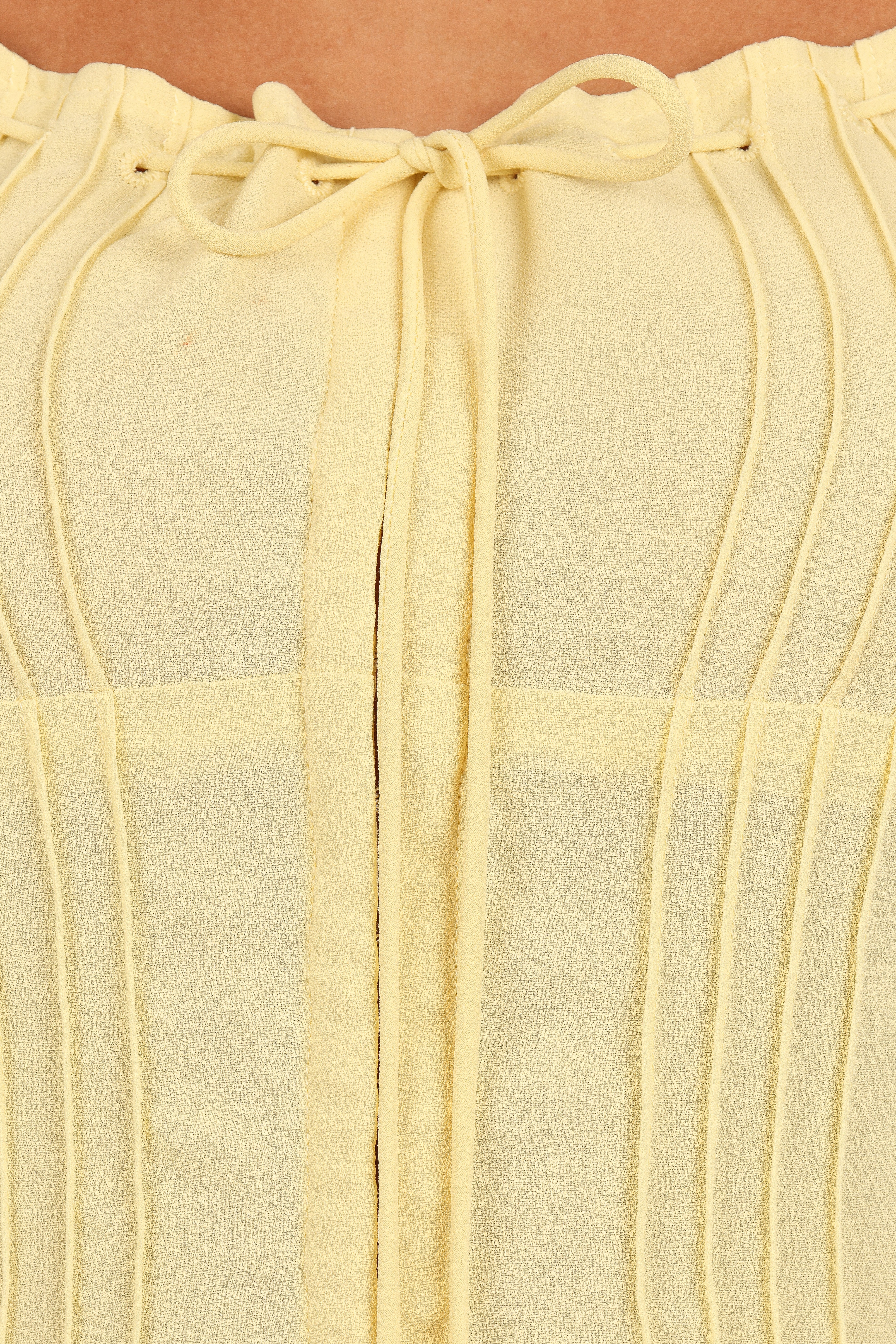 Alice Corset Top - Honeysuckle Yellow-Aur Fashion