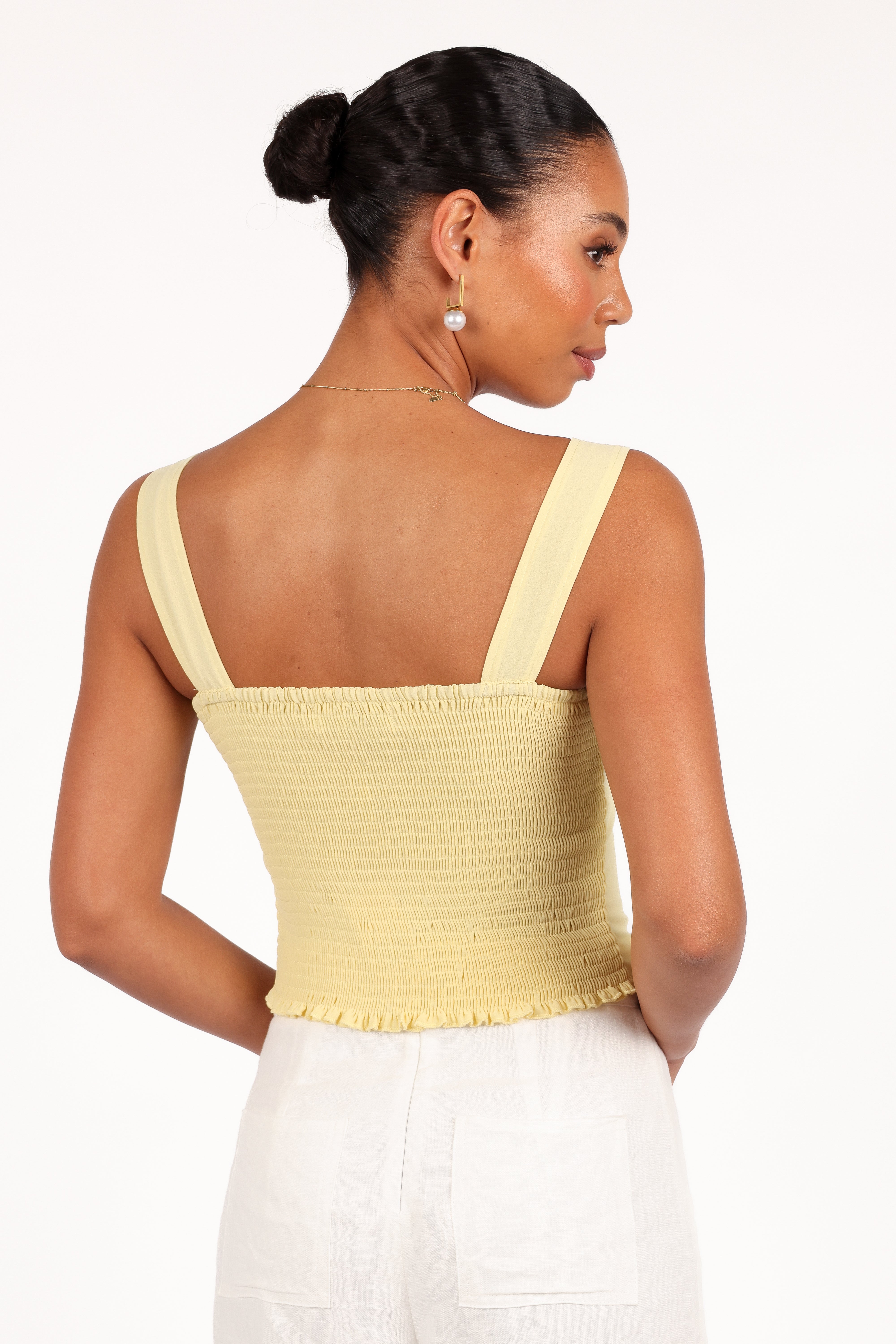 Alice Corset Top - Honeysuckle Yellow-Aur Fashion