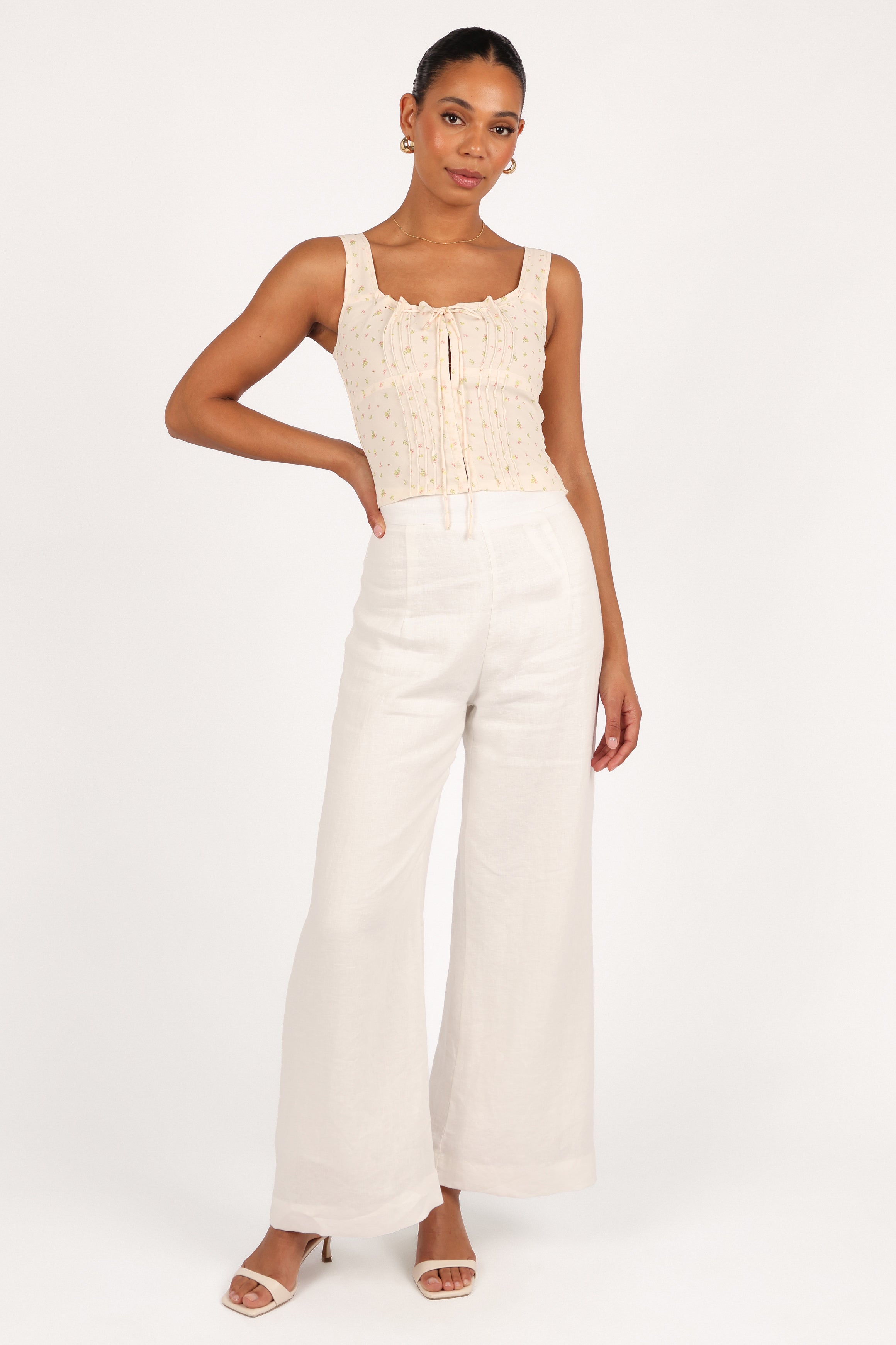 Alice Corset Top - Tiny Blooms-Aur Fashion