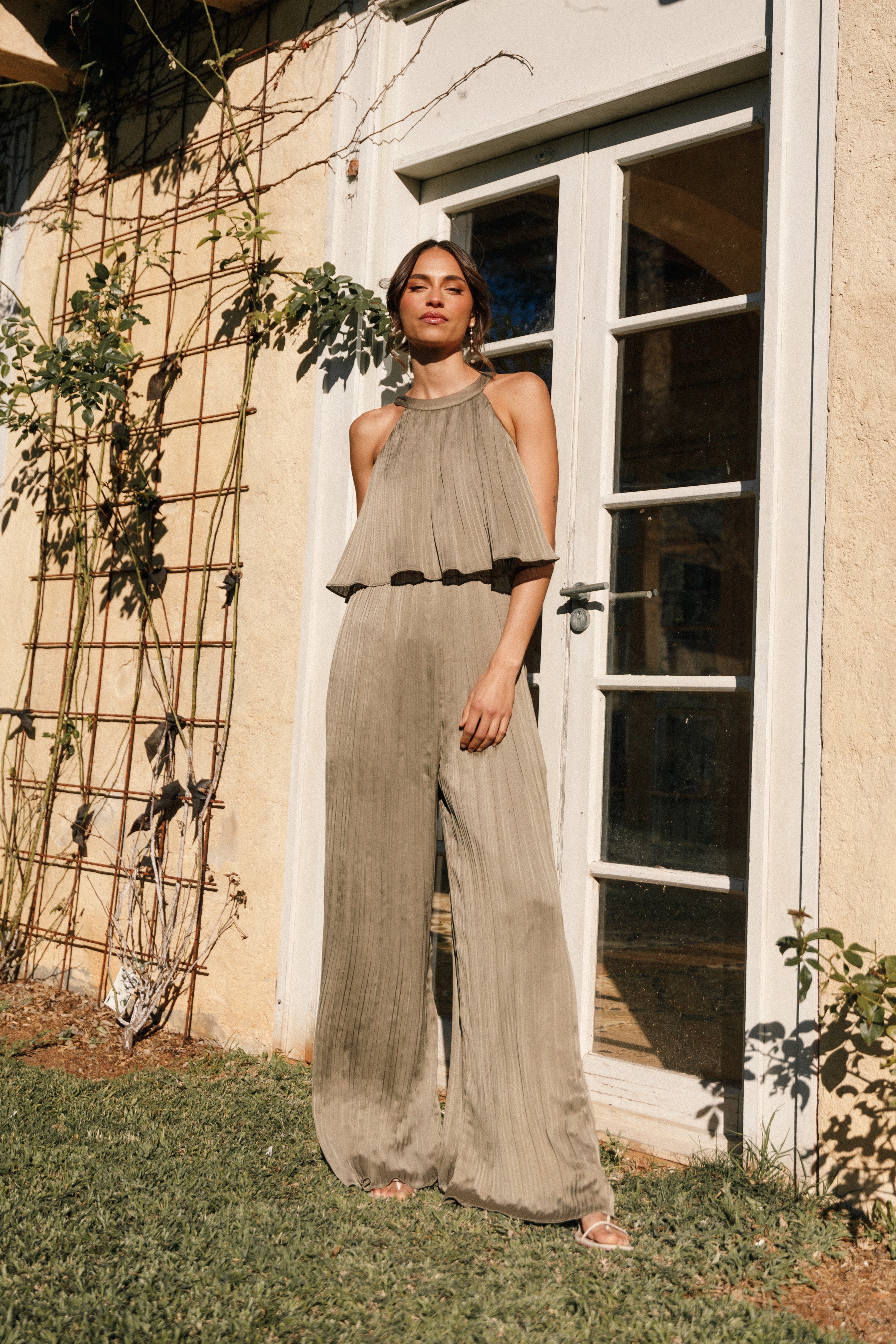 Alina Jumpsuit - Olive-Aur Fashion
