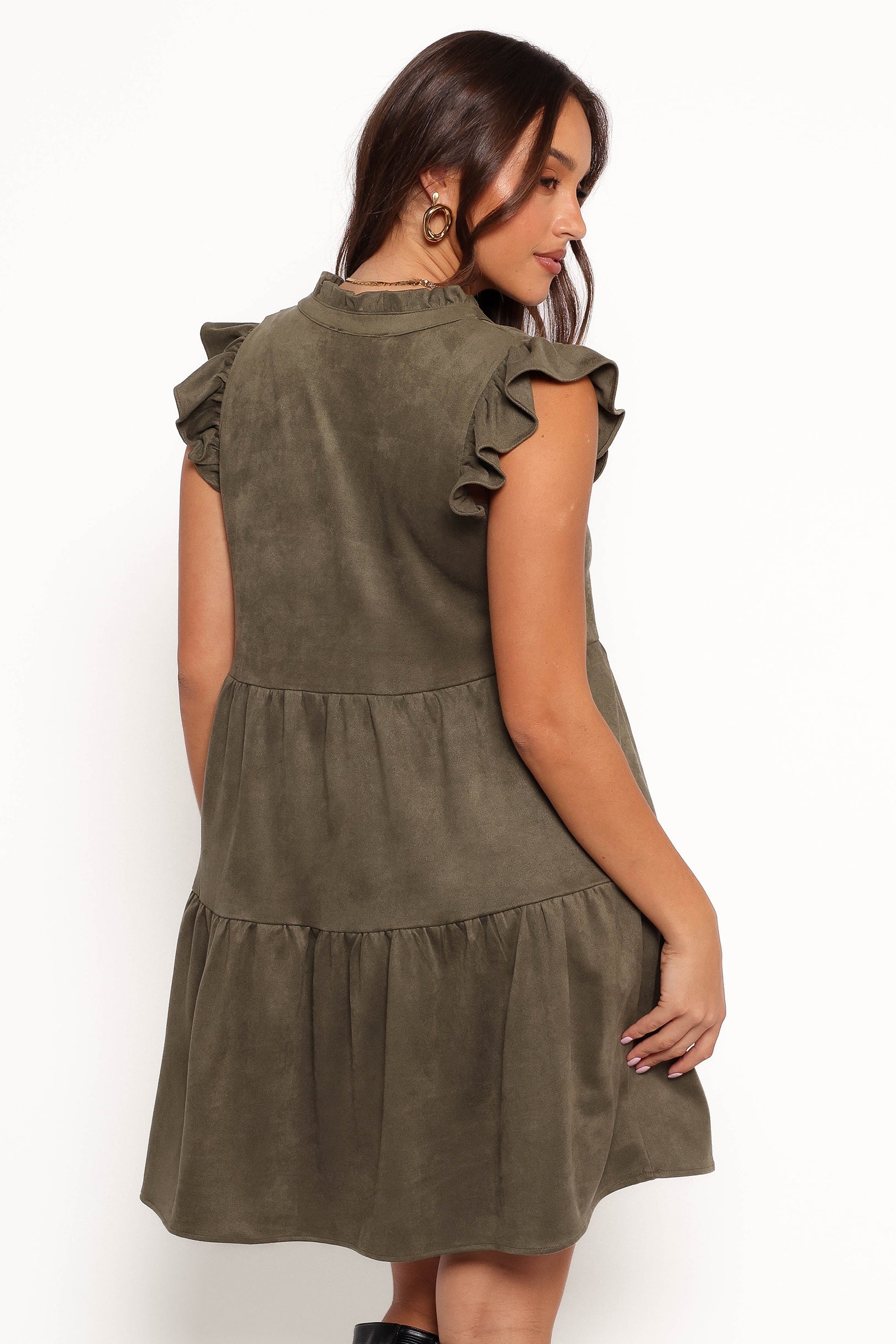 Alyx Mini Dress - Olive-Aur Fashion