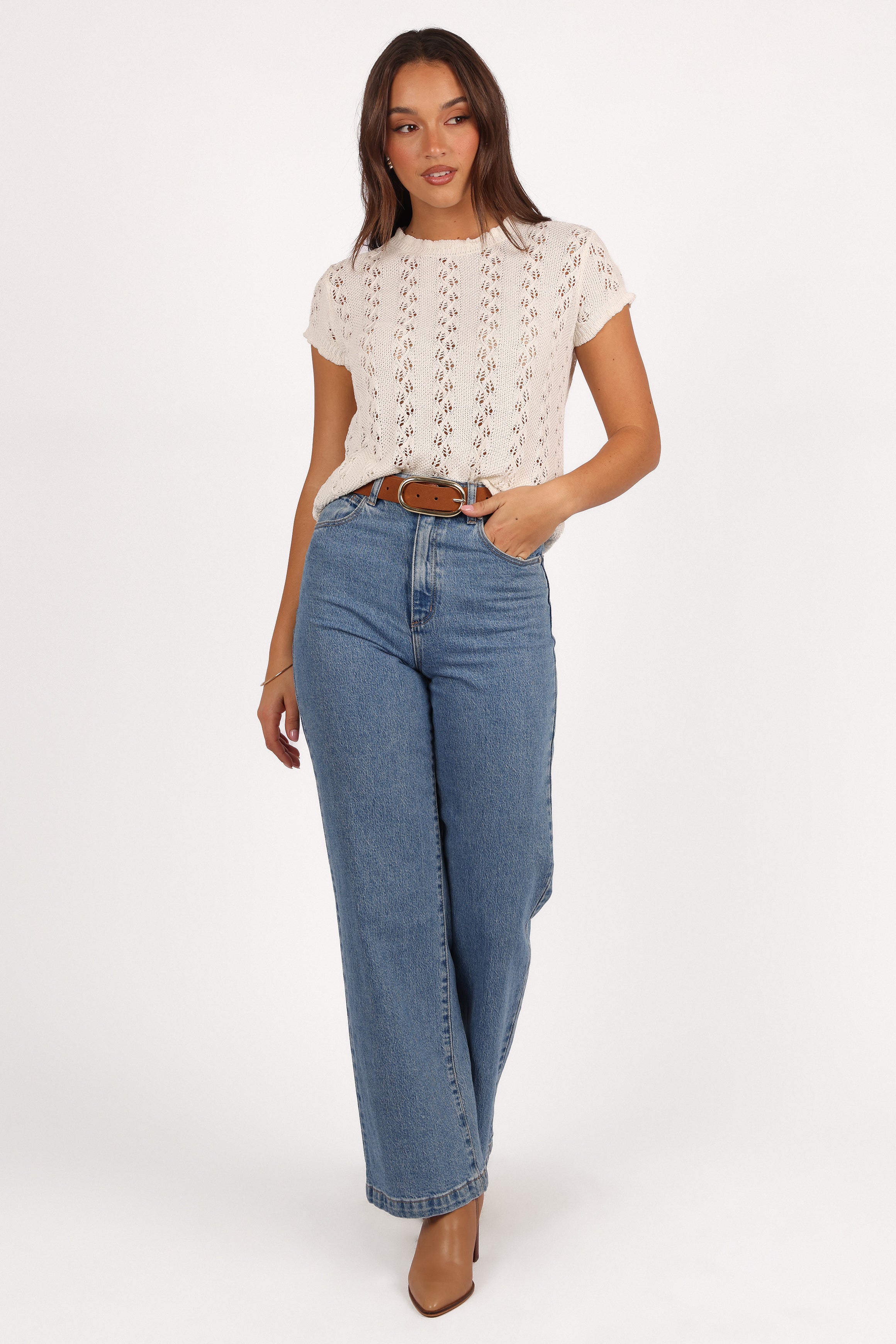 Analynn Knit Top - Cream-Aur Fashion