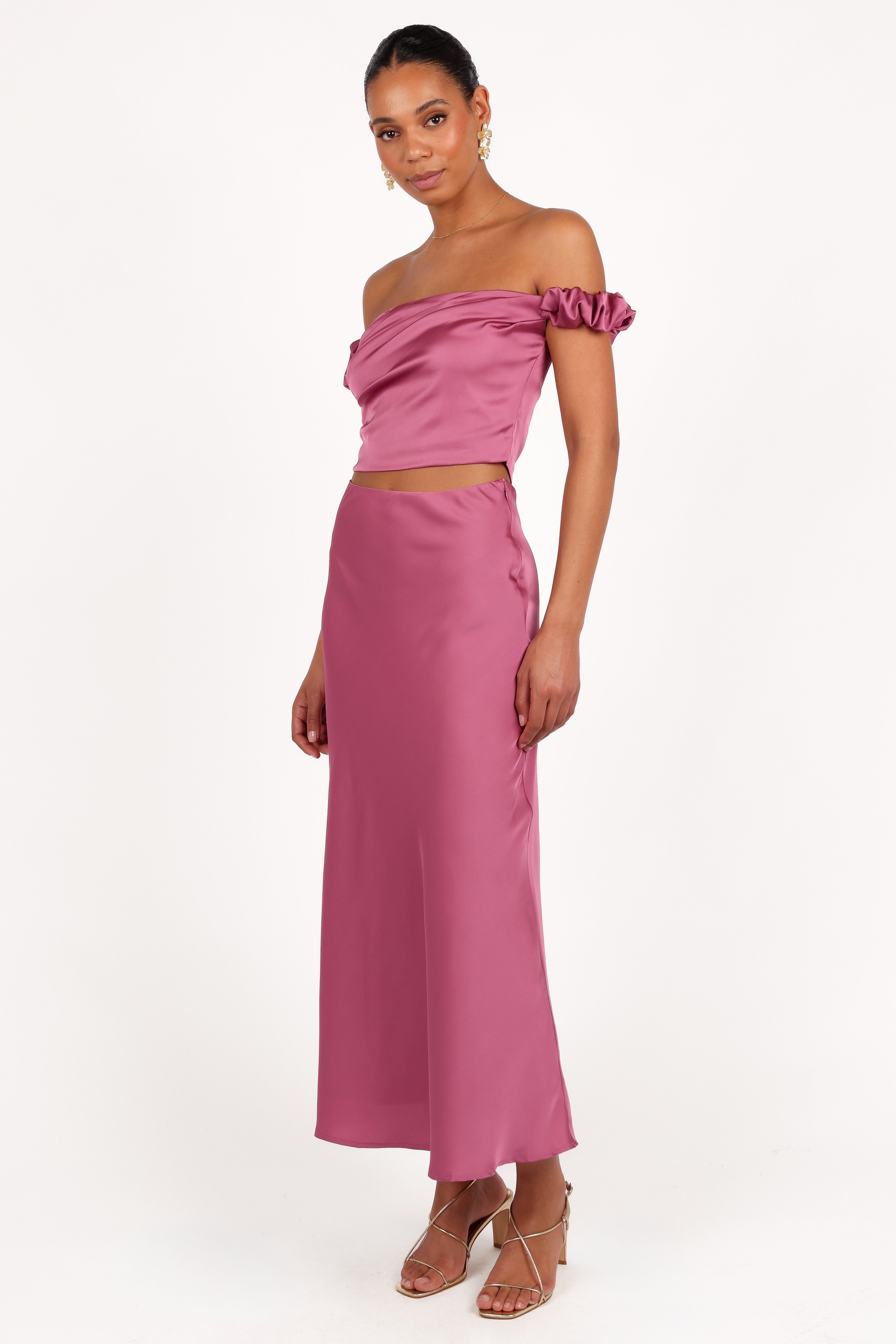 Arabella Two Piece Set - Dark Rose-Aur Fashion