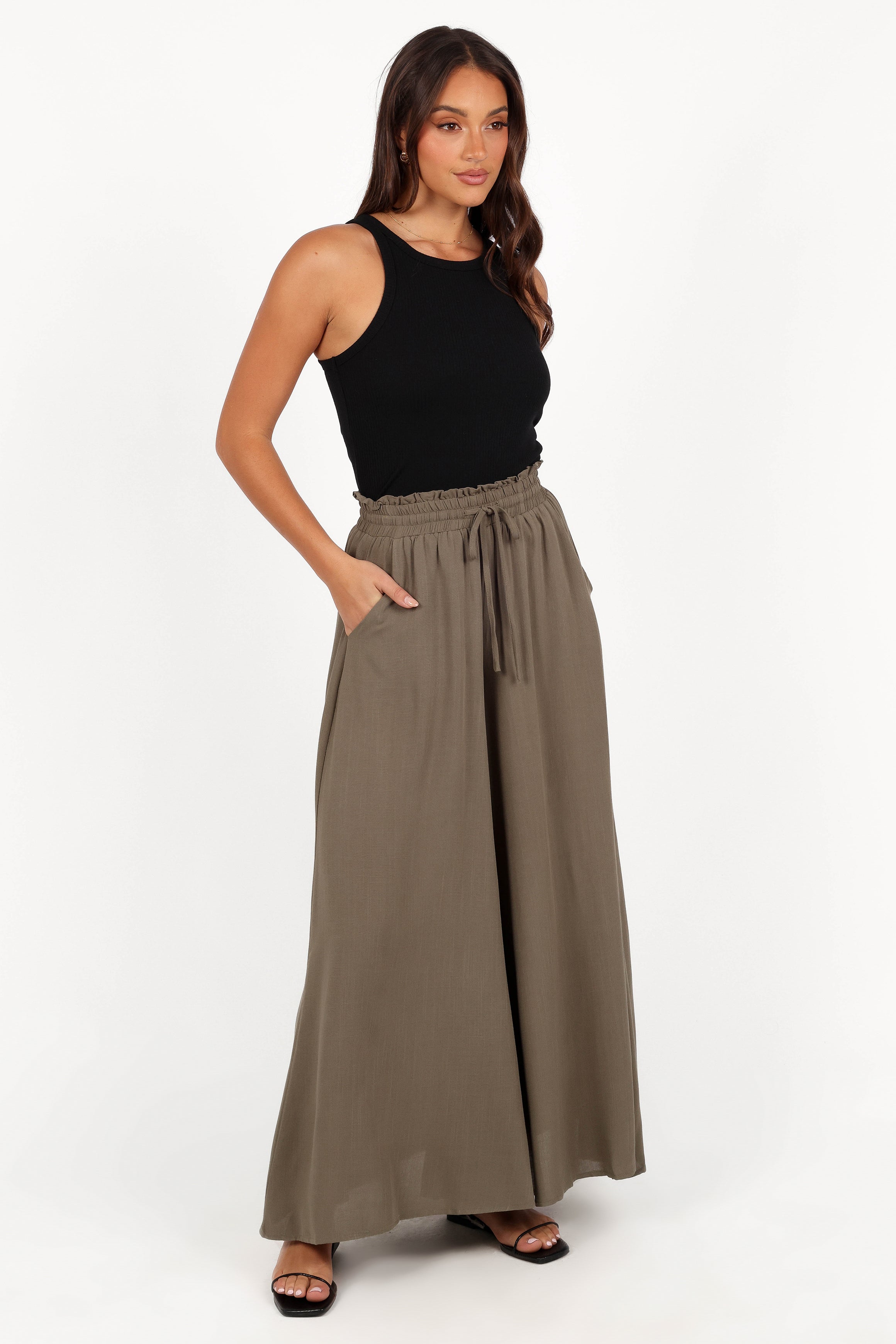 Arden Pant - Olive-Aur Fashion