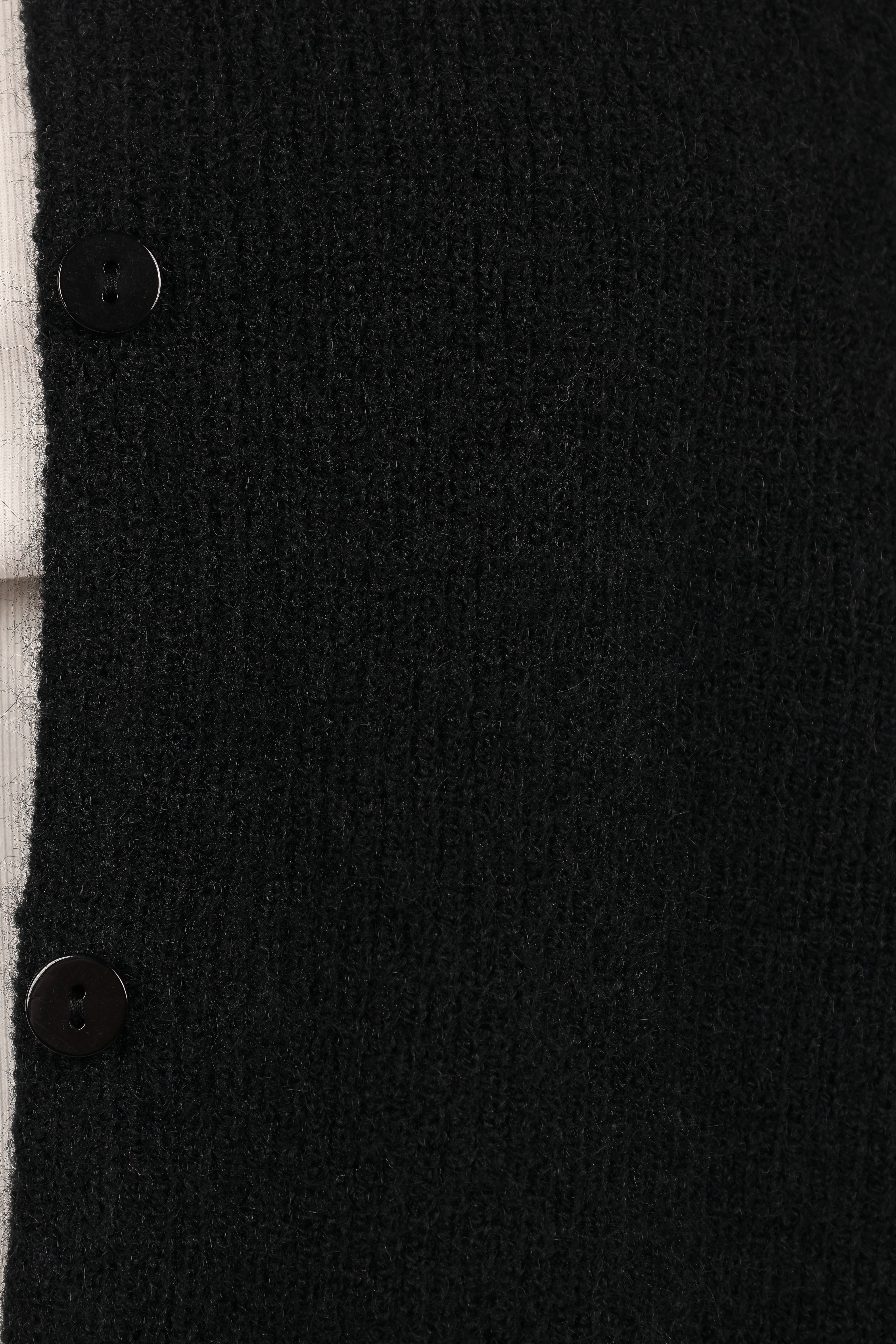 Astor Classic Button Up Cardigan - Black-Aur Fashion