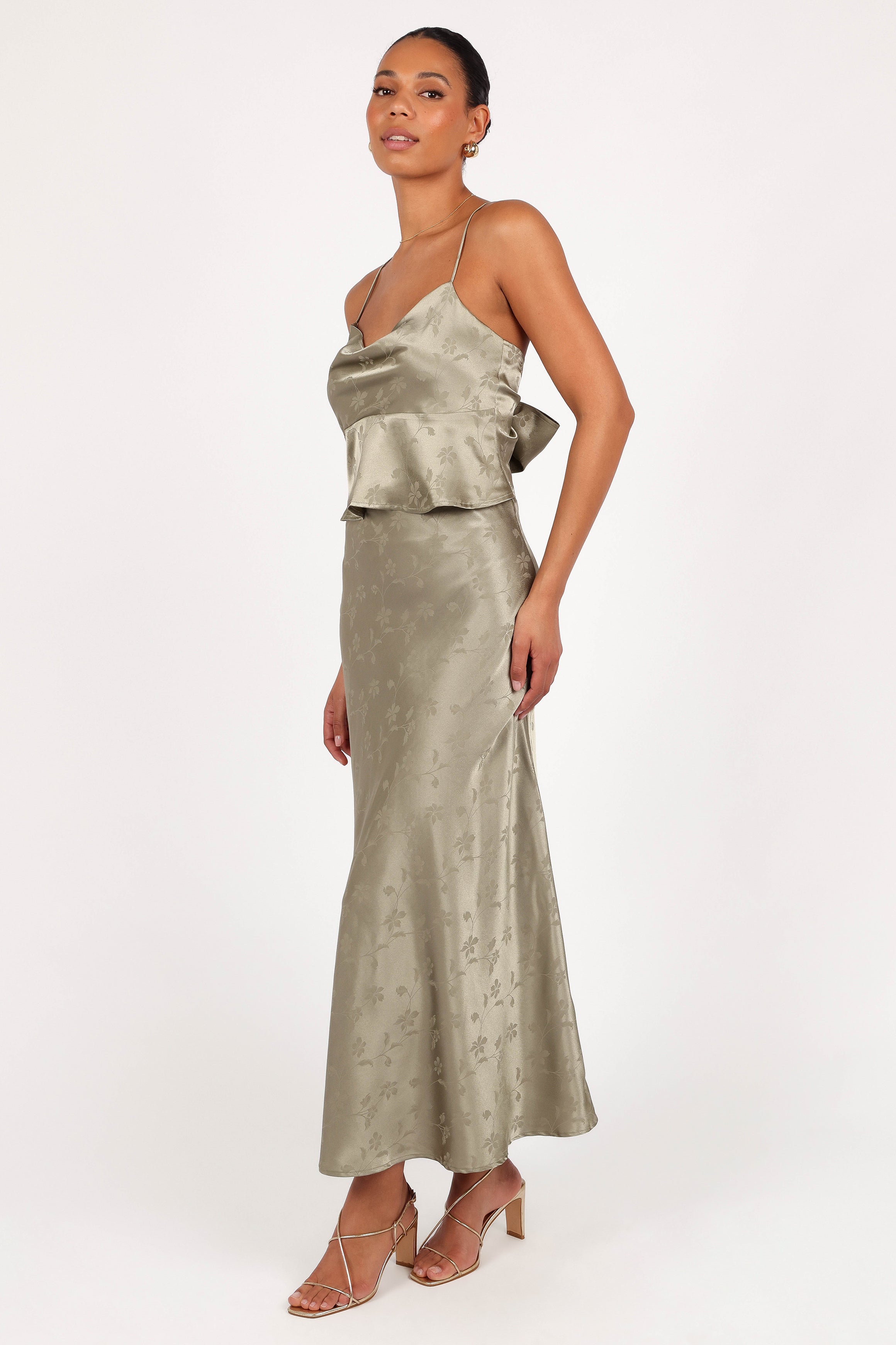 Belle Two Piece Set - Olive-Aur Fashion