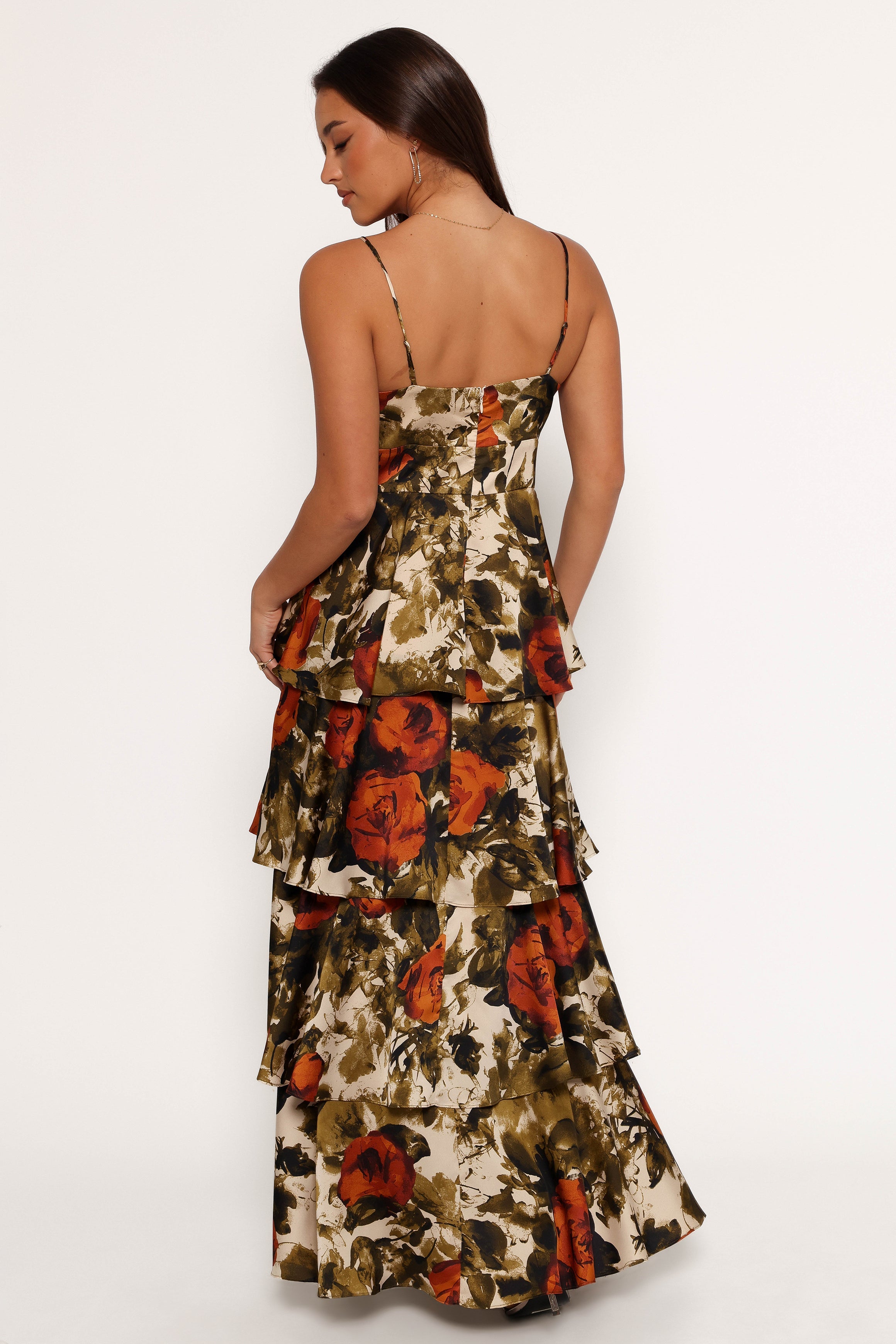 Benny Maxi Dress - Rust/Olive-Aur Fashion