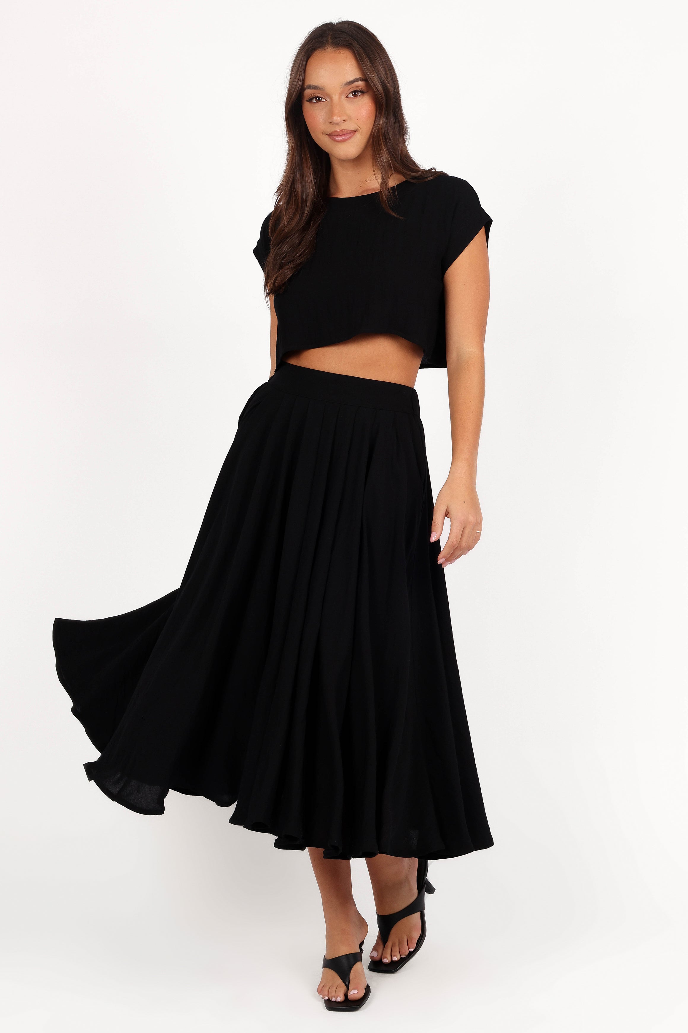 Bessie Two Piece Set - Black-Aur Fashion