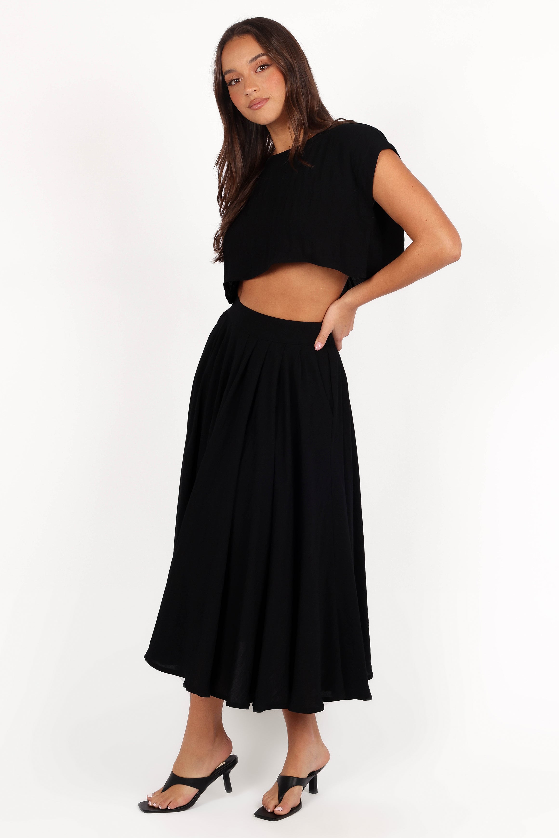 Bessie Two Piece Set - Black-Aur Fashion