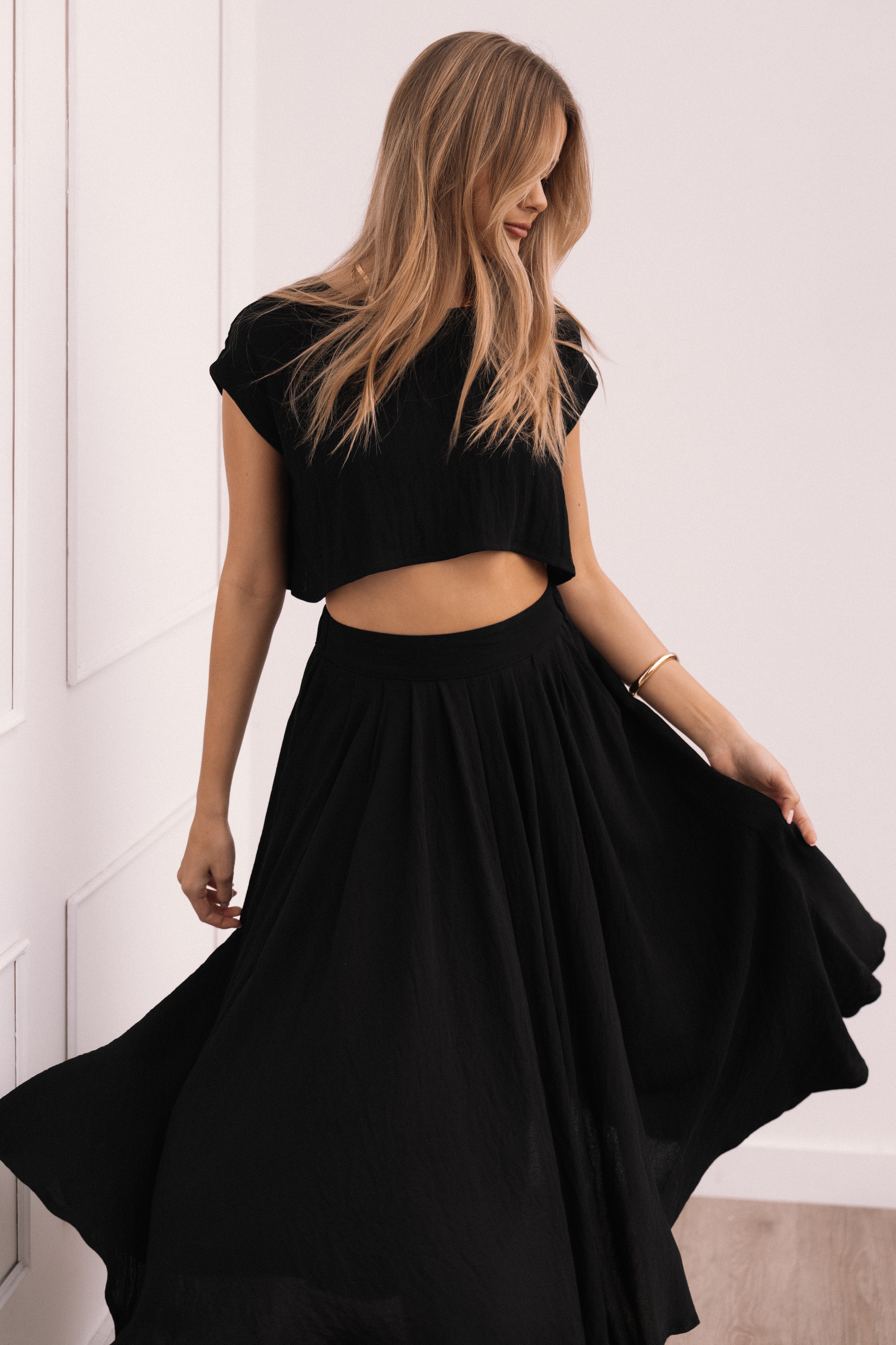 Bessie Two Piece Set - Black-Aur Fashion