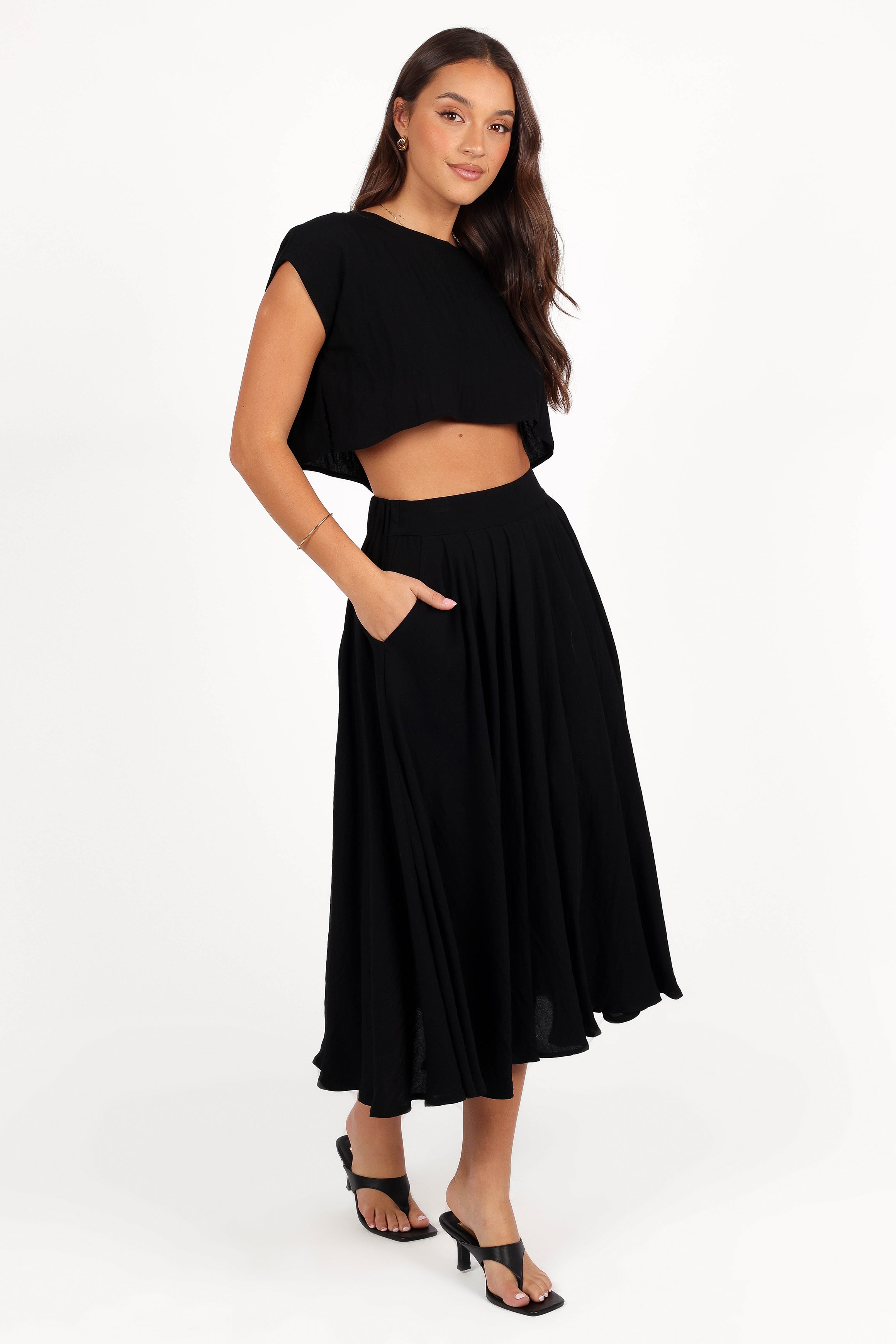 Bessie Two Piece Set - Black-Aur Fashion