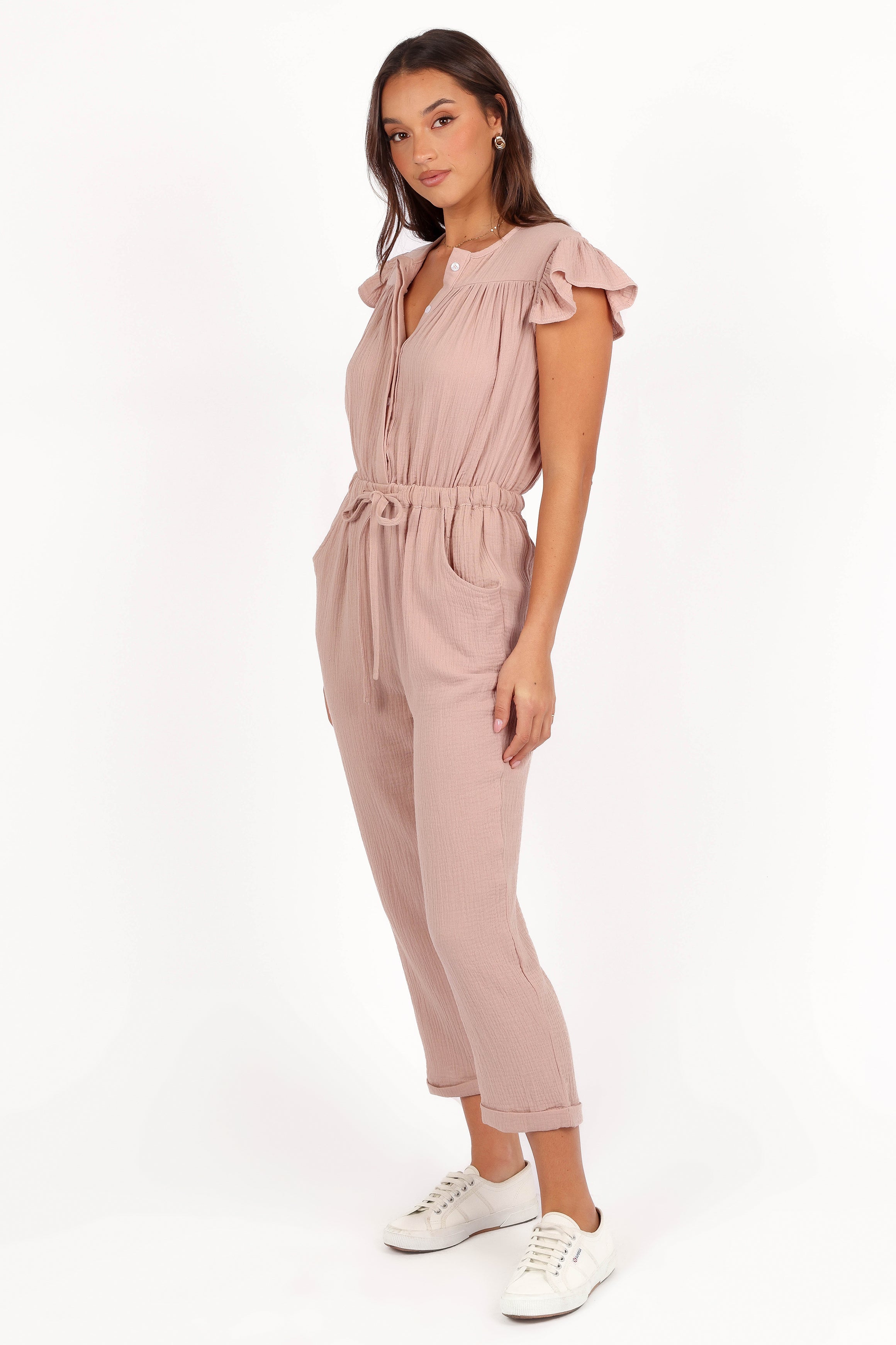 Brooklyn Jumpsuit - Dusty Mauve-Aur Fashion
