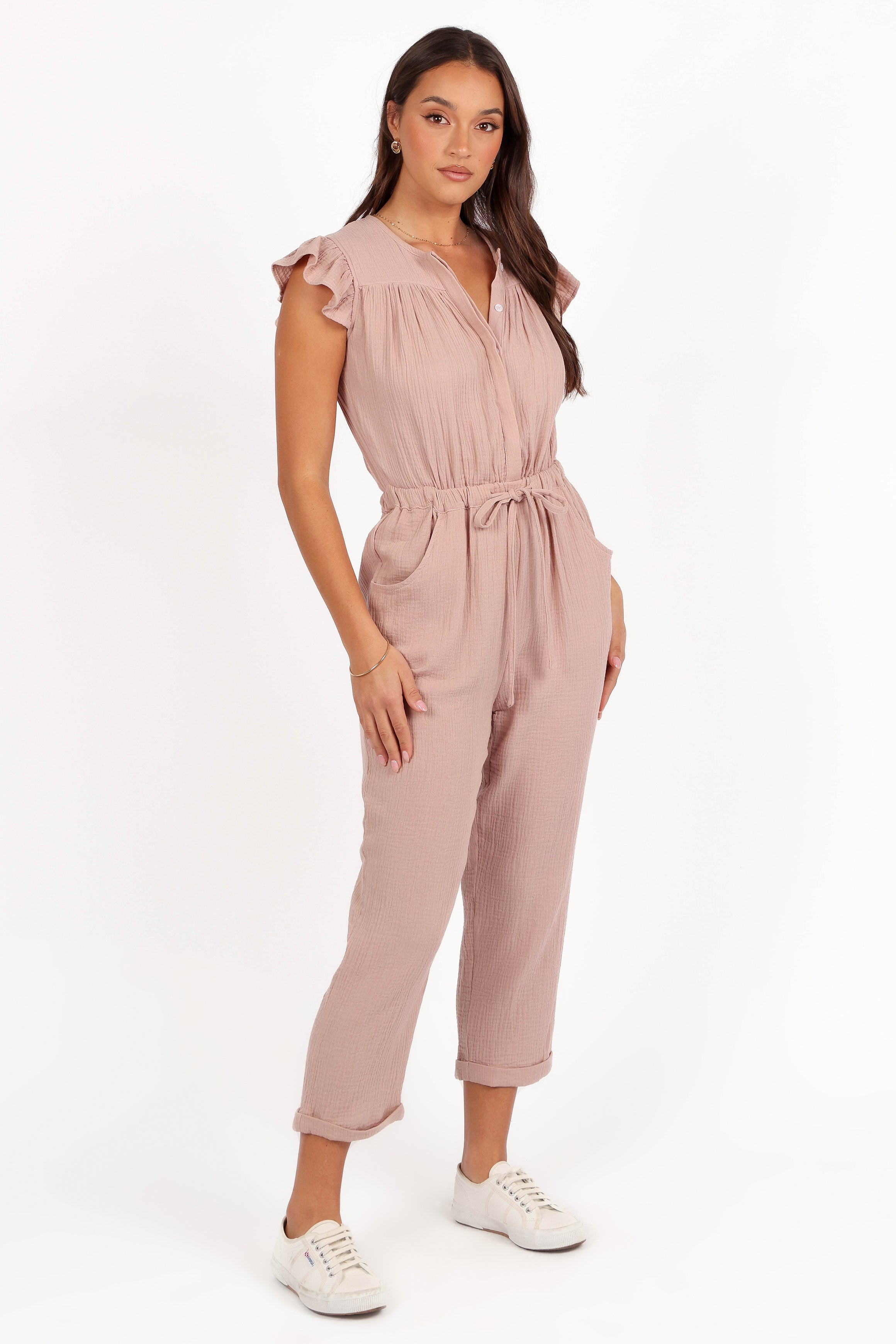 Brooklyn Jumpsuit - Dusty Mauve-Aur Fashion