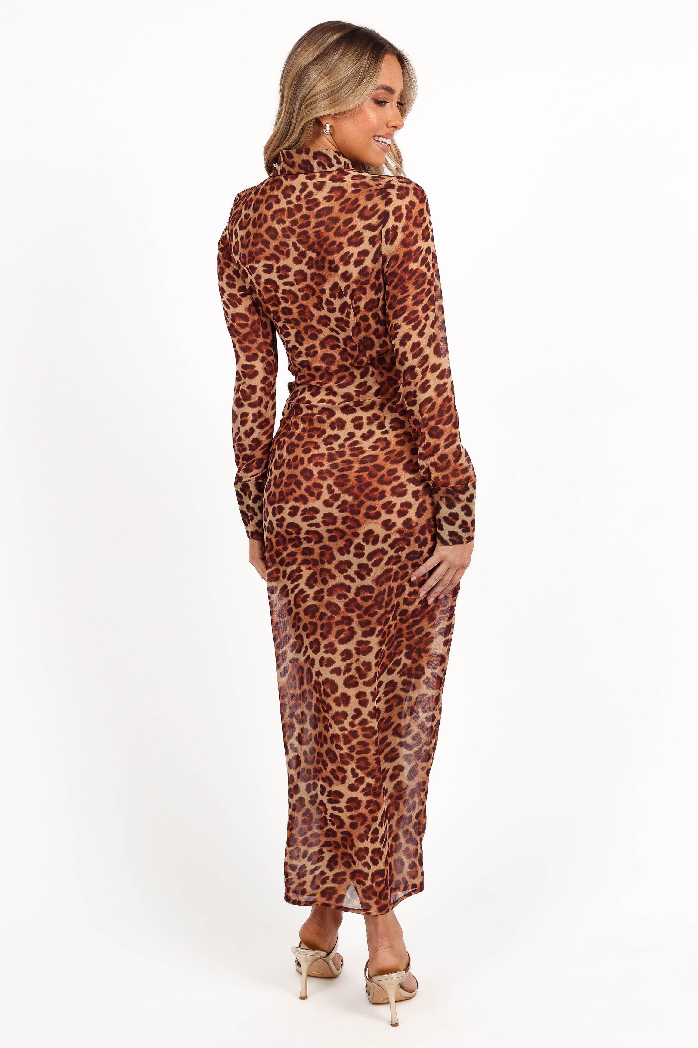 Calista Shirt Dress - Leopard-Aur Fashion